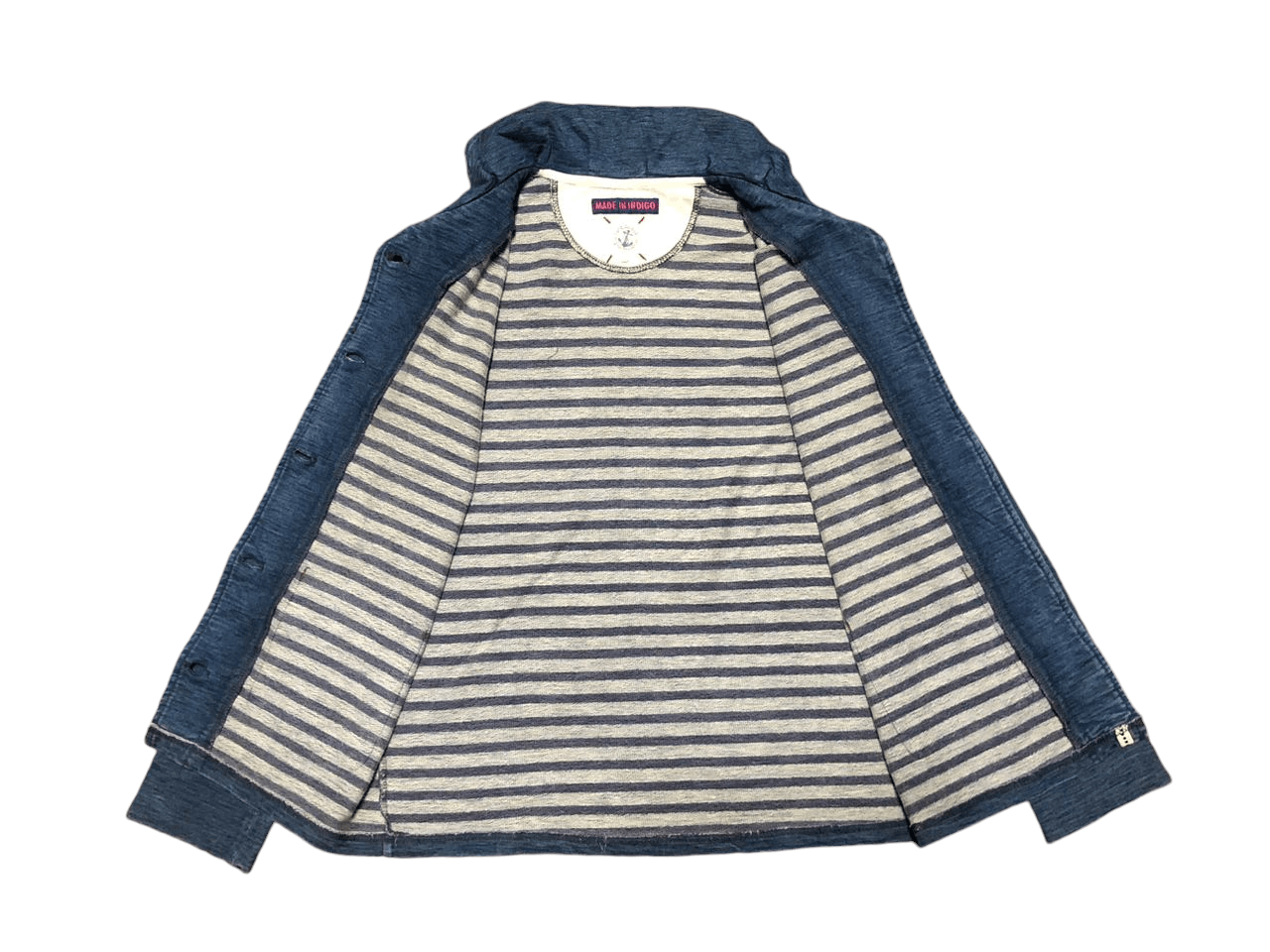 Japanese Brand Vintage Une Brisel Indigo Deck Made In Indigo Size S / US 4 / IT 40 - 3 Thumbnail
