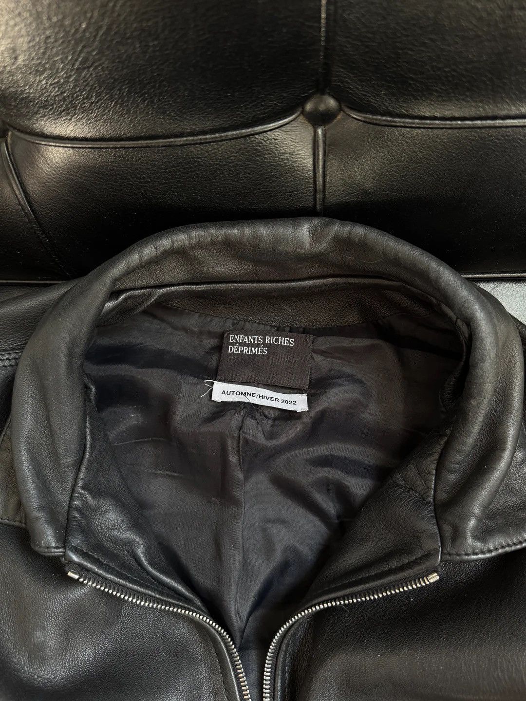 Enfants Riches Deprimes 🚭 GRAIL 🚭 AW 2022 "HIMALAYAN JUNKIE" LEATHER JACKET Size US XL / EU 56 / 4 - 12 Thumbnail