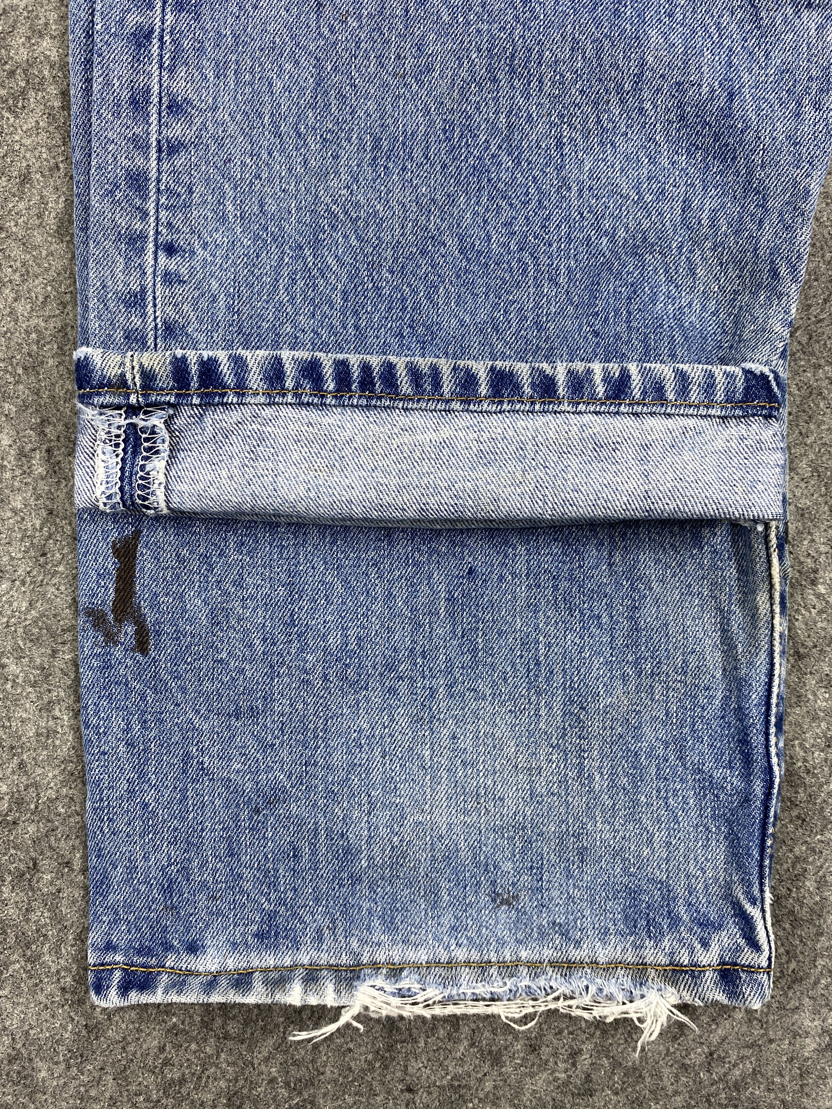 Japanese Brand Dirty Used Blue Vintage Levi's 501 Jeans 34x32.5 - JN1622 Size US 34 / EU 50 - 11 Thumbnail