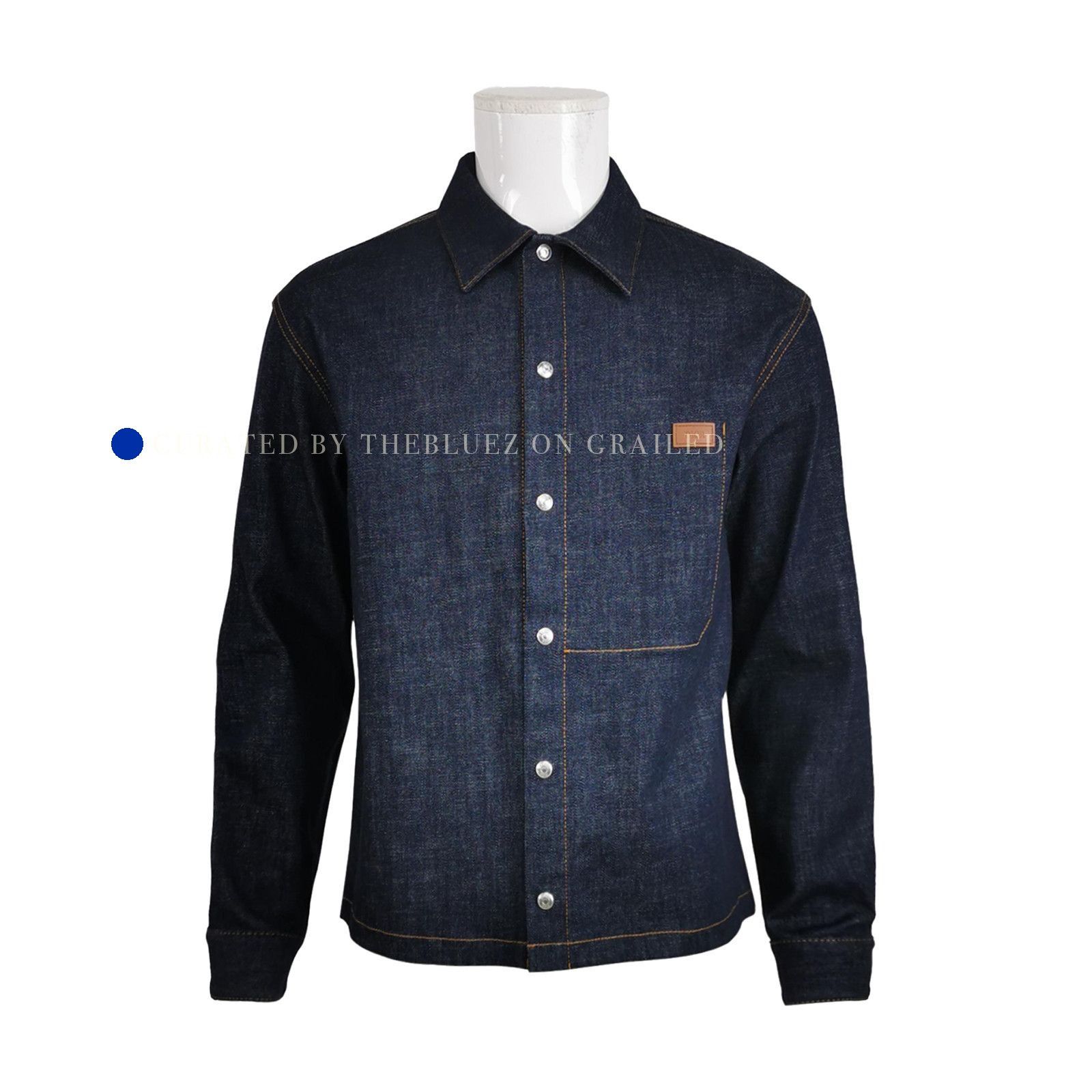 Dior Indigo Denim Overshirt in Size S Size US S / EU 44-46 / 1 - 1 Thumbnail