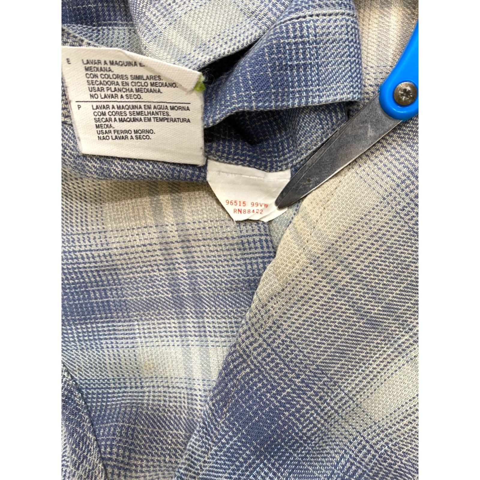 Harley Davidson Harley-Davidson Shirt Womens S Blue Plaid Button-Up Long Sleeve Flannel Size S / US 4 / IT 40 - 7 Thumbnail