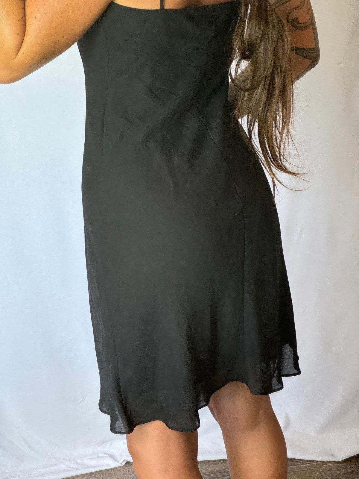 Designer Black Midi Dress Size M / US 6-8 / IT 42-44 - 2 Thumbnail