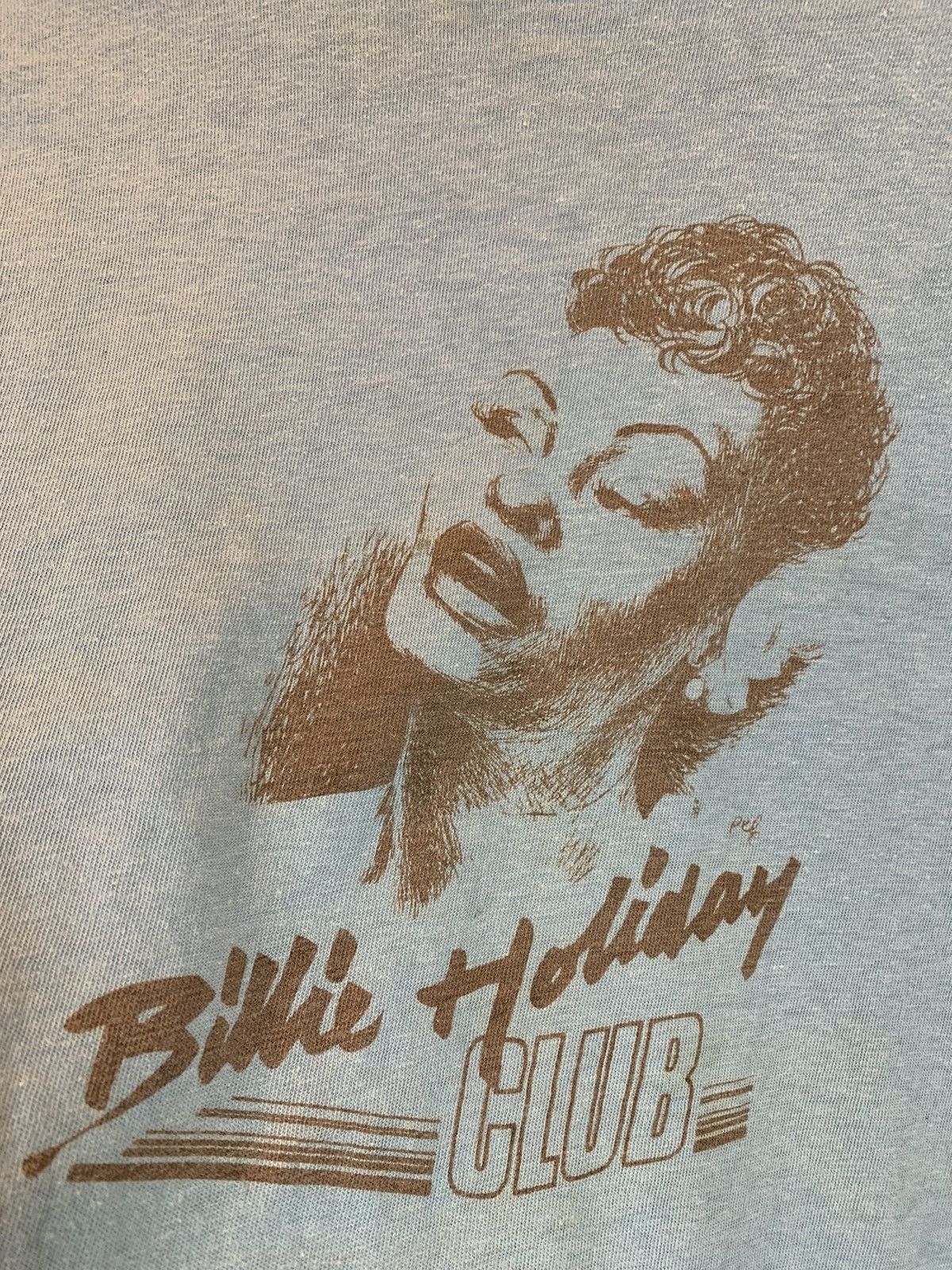 *RARE* Vintage 80’s Billie Holiday Jazz Club Art T-Shirt XL