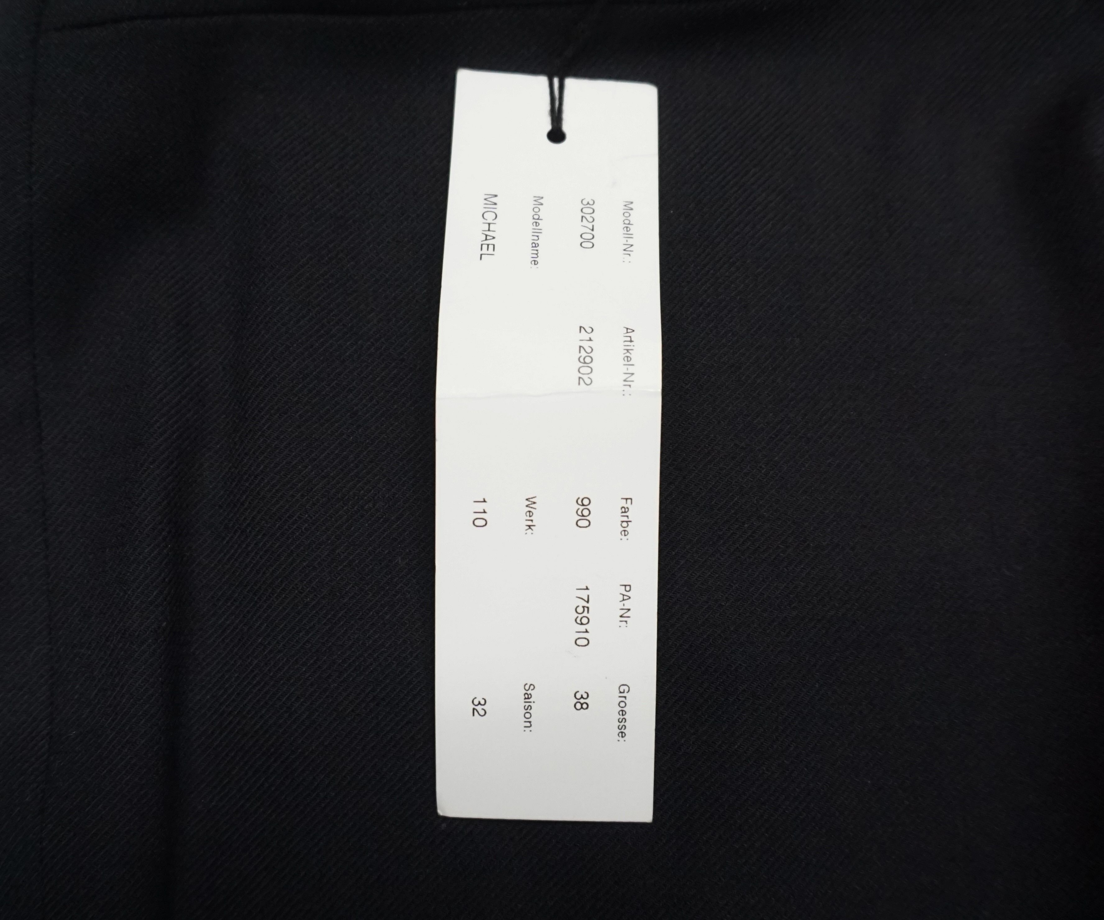 Jil Sander Jil Sander model no.302700 Michael black Pants Size 38" / US 16 / IT 52 - 3 Thumbnail
