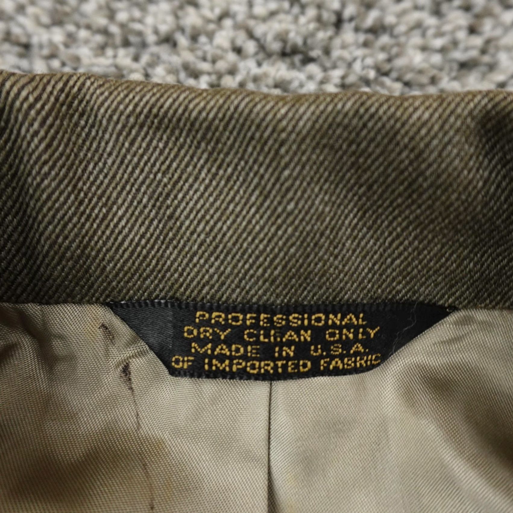Vintage J. Press Sport Coat Green 44 Regular 3-Button Notch Lapel Mens Blazer Jacket Coat USA Size 44R - 4 Thumbnail