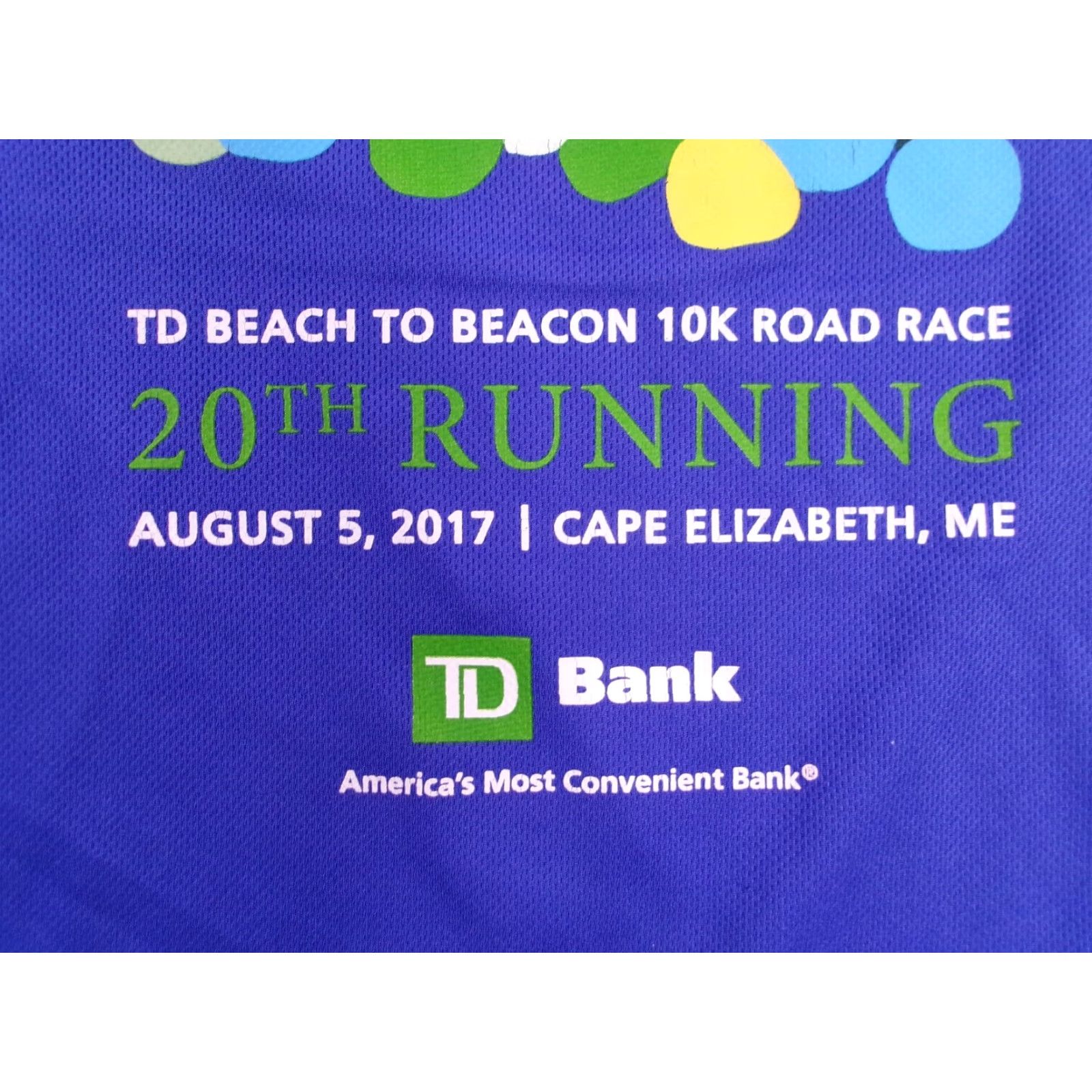 Nike Nike Men T-Shirt Short Sleeve Blue TD Beach to Beacon 10K 2017 Graphic Print Dri-FIT Running Cap Elizabeth Maine Shirt/Mens Size US M / EU 48-50 / 2 - 4 Thumbnail