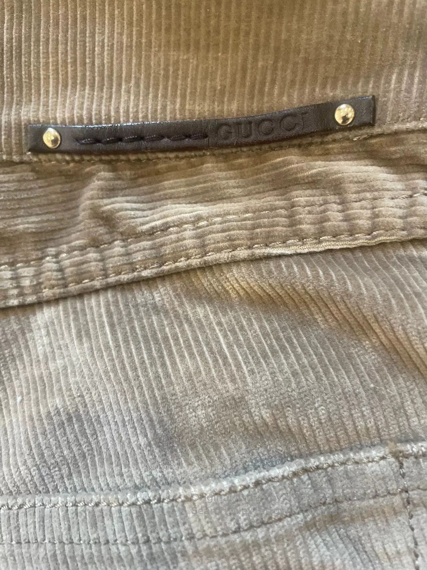 Gucci Gucci Women's Cropped Button Pants. Size 39" - 4 Thumbnail