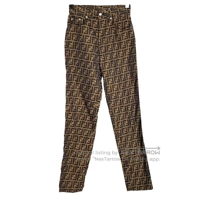 Fendi Fendi Monogram trousers Size 26" / US 2 / IT 38 - 1 Thumbnail