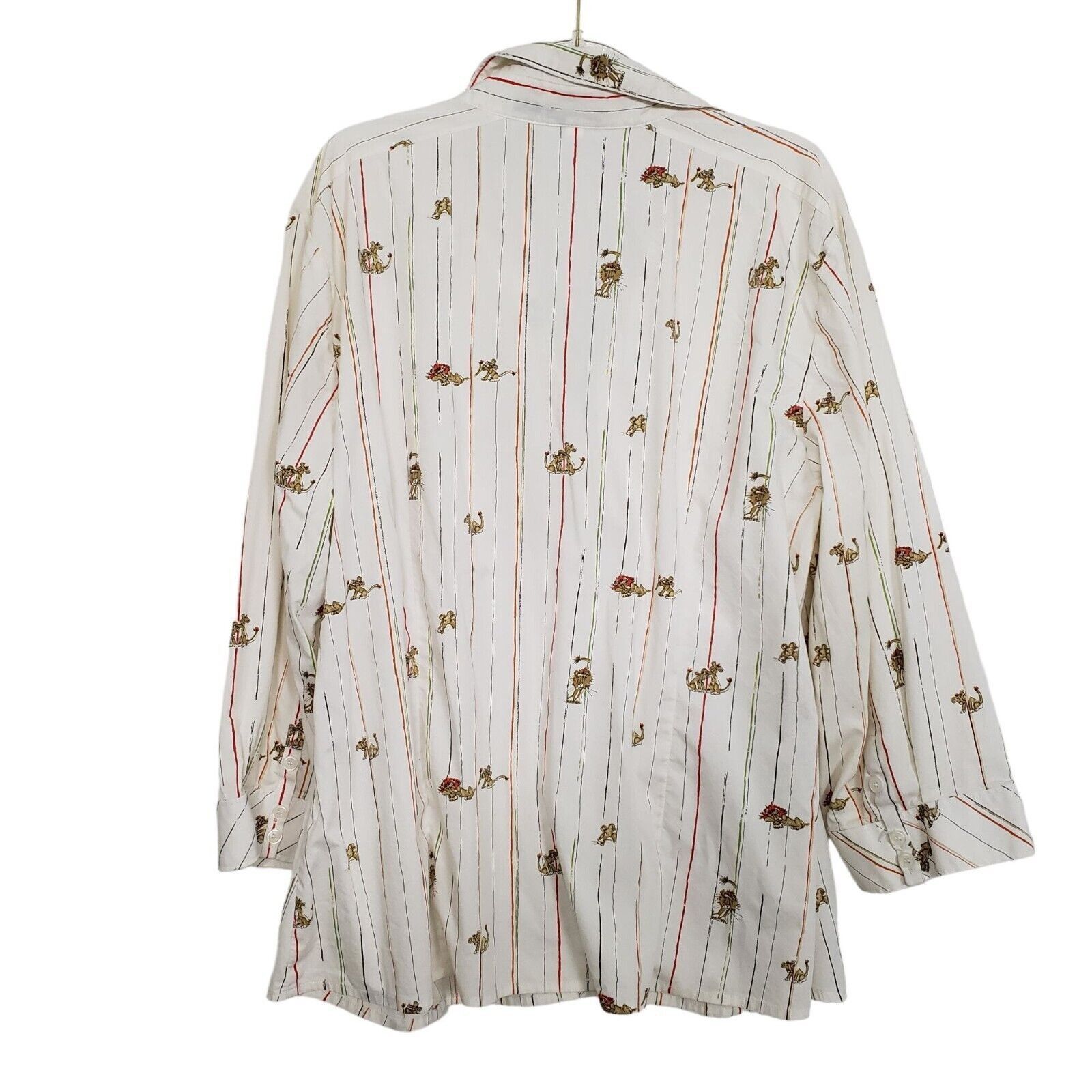 Designer Chicos 3 Lions Shirt Womens Size XL Long Sleeve White Stripe Size XL / US 12-14 / IT 48-50 - 7 Thumbnail