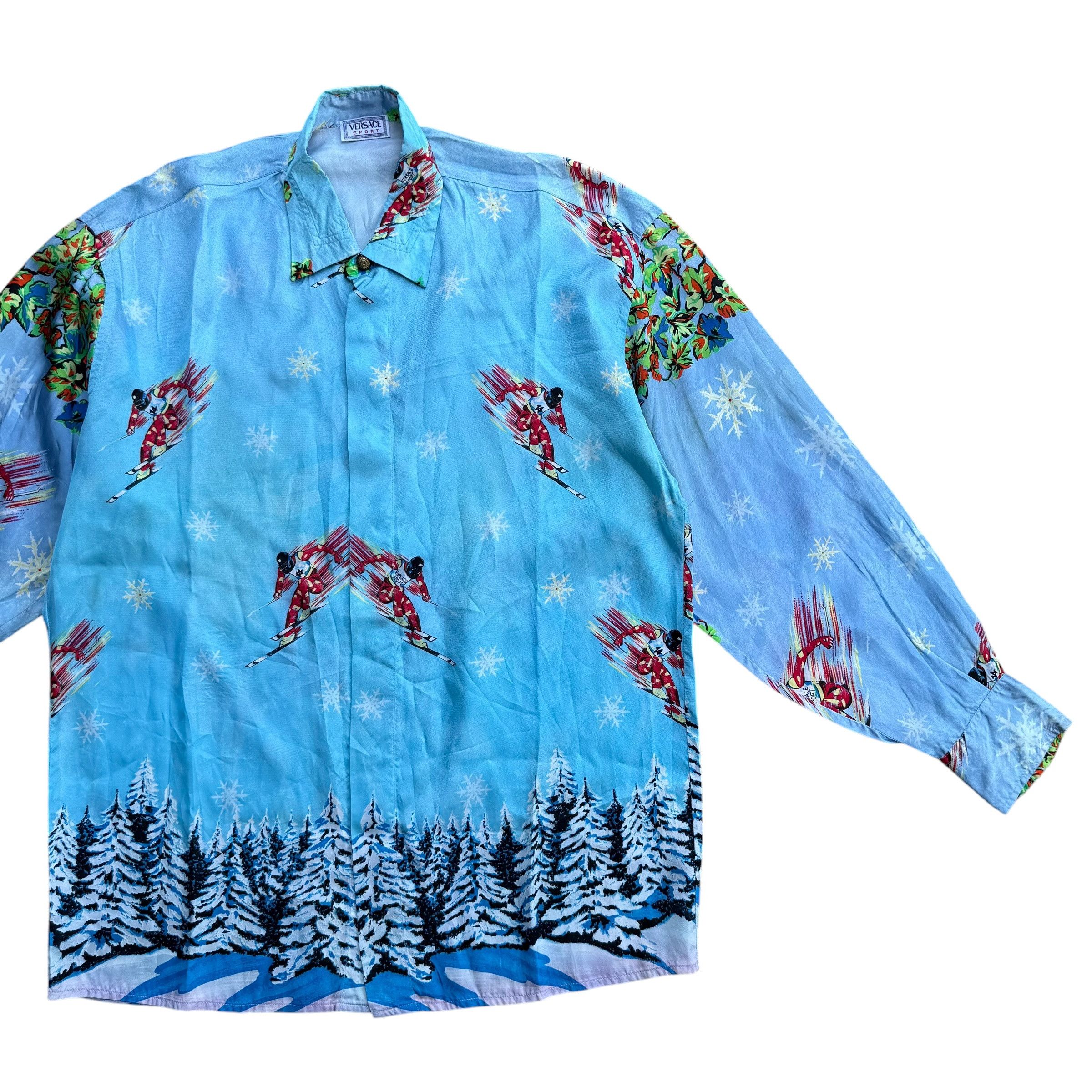 Versace Vintage Versace Sport Silk Shirt Size US M / EU 48-50 / 2 - 4 Thumbnail