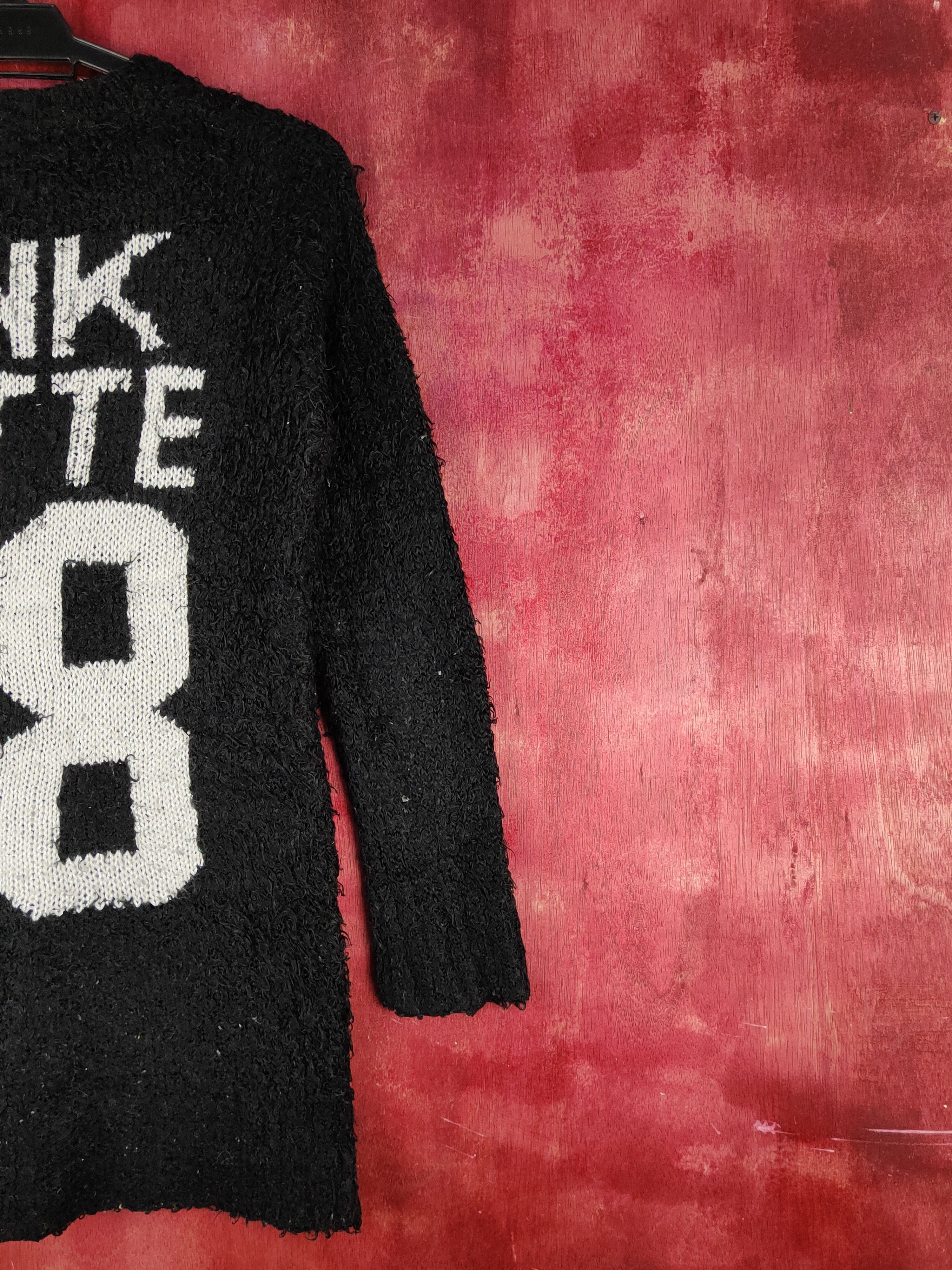 Homespun Knitwear Pink Latte Black Fur shaggy Mohair Knitwear #S2280 Size XS / US 0-2 / IT 36-38 - 11 Thumbnail