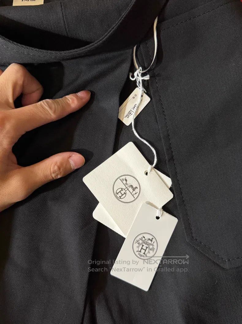 Hermes Hermes French-style heavy-duty mulberry silk dress with lo Size 42" / US 20 - 3 Thumbnail