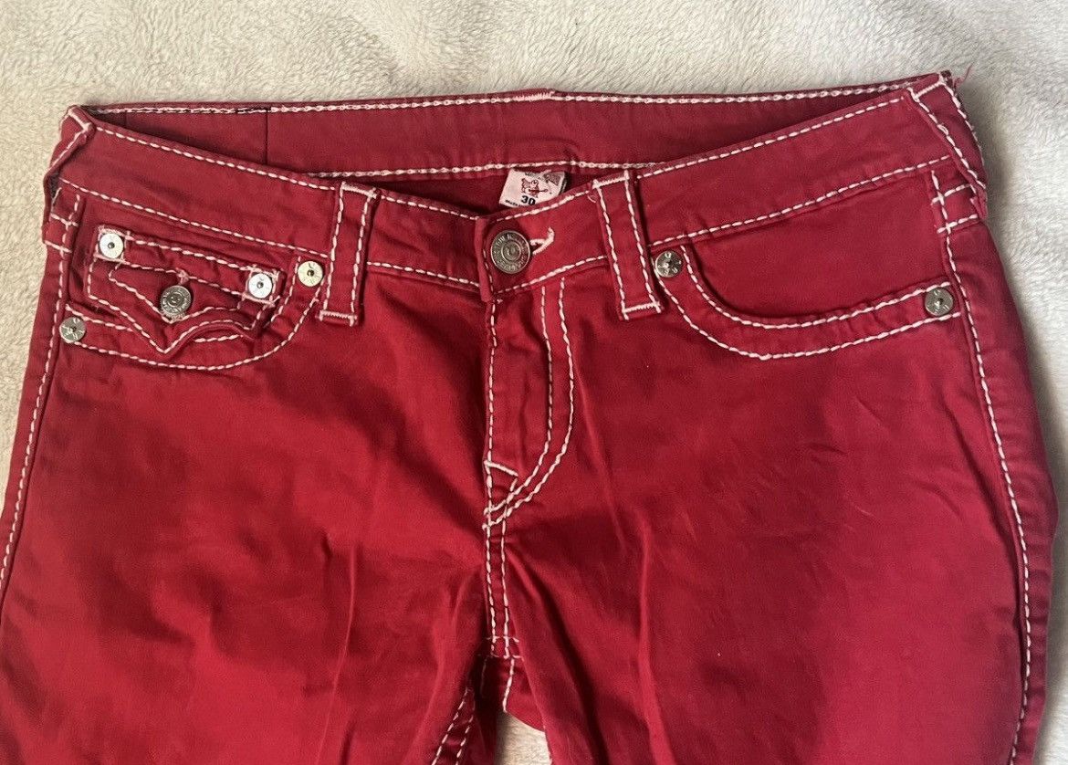 True Religion Red True Religion Jeans Size US 30 / EU 46 - 2 Thumbnail