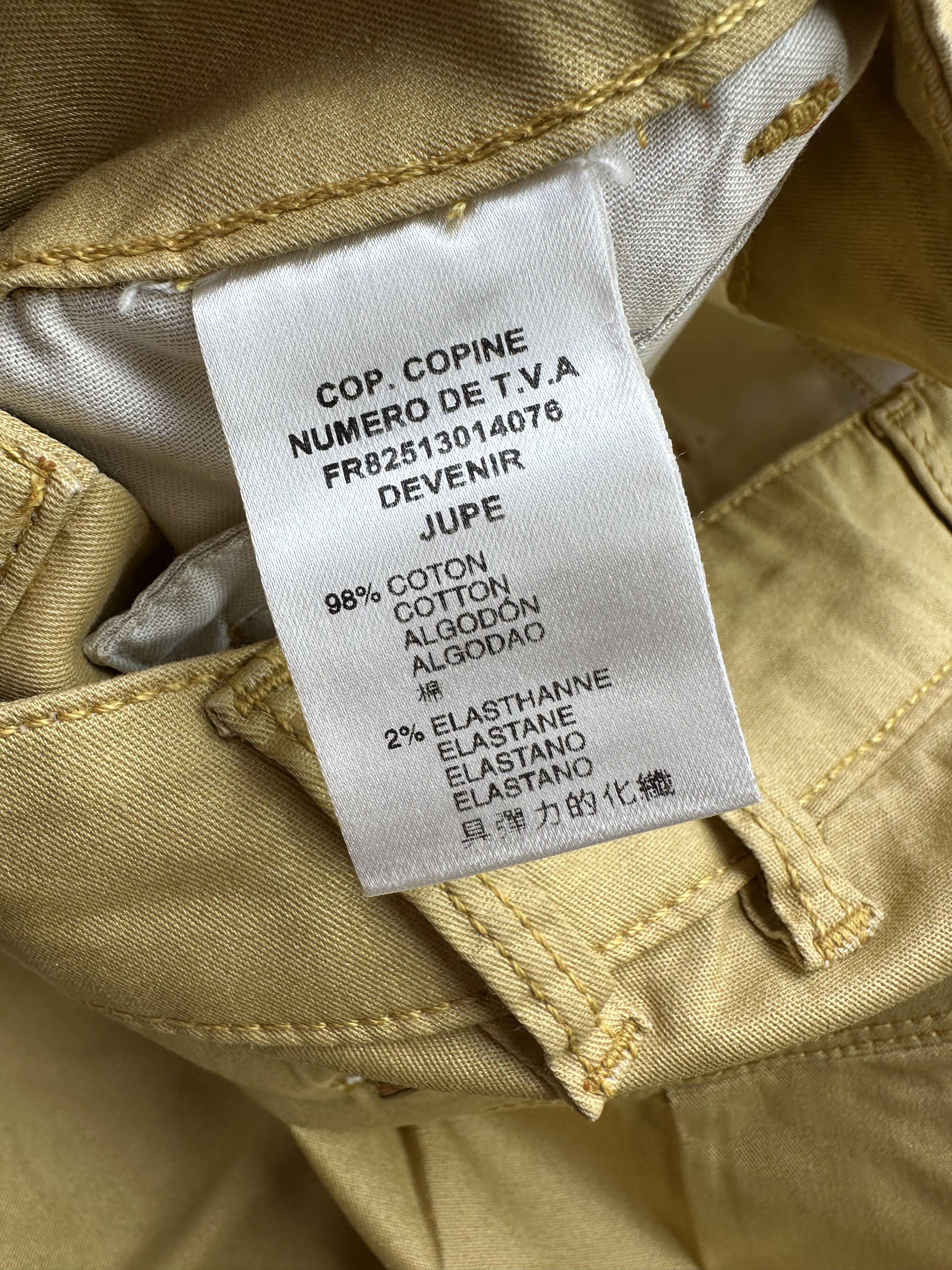 Cop Copine Cop Copine Mini Skirt Size 25" / US 0 / IT 36 - 3 Thumbnail