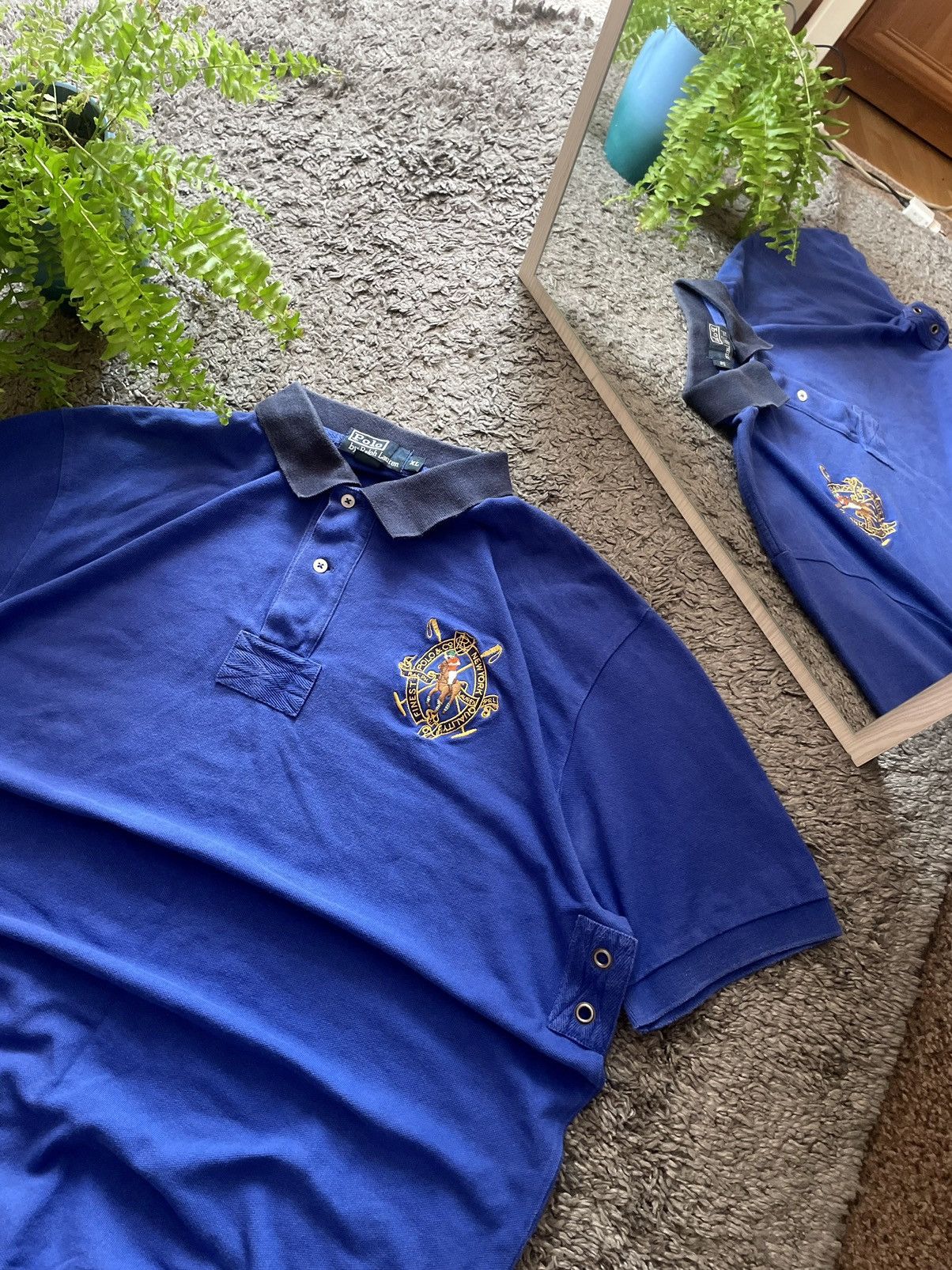 Polo Ralph Lauren × Vintage Polo Ralph Lauren T-Shirt Streetwear Big Logo Chief Keef Y2k Size US XL / EU 56 / 4 - 4 Thumbnail