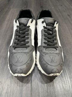Louis Vuitton Monogram Black Mesh Run Away Sneaker 38 – The Closet