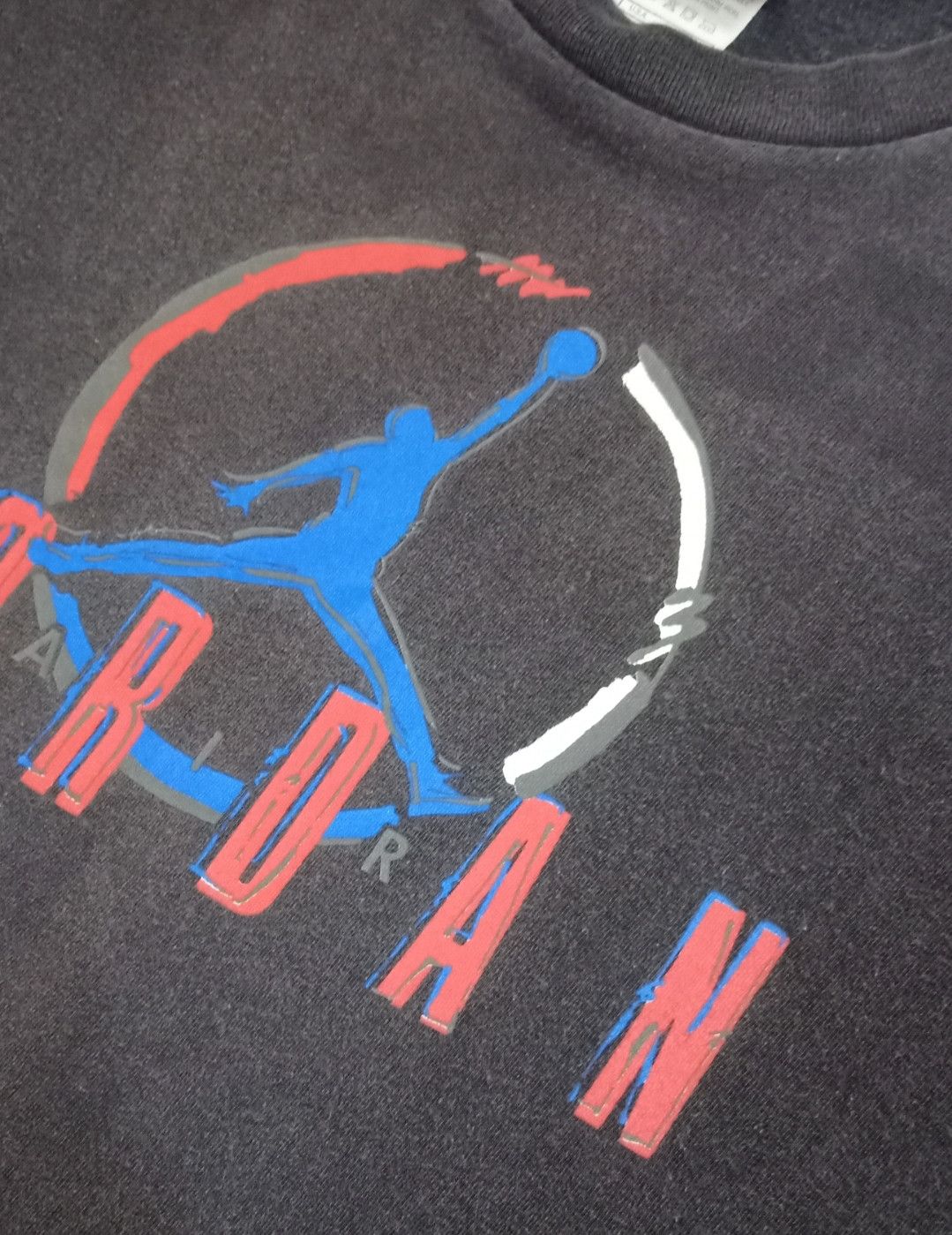 Jordan Brand × Nike × Vintage Vintage 90s NIKE Air Jordan Iconic Logo T-shirt Size US M / EU 48-50 / 2 - 5 Thumbnail