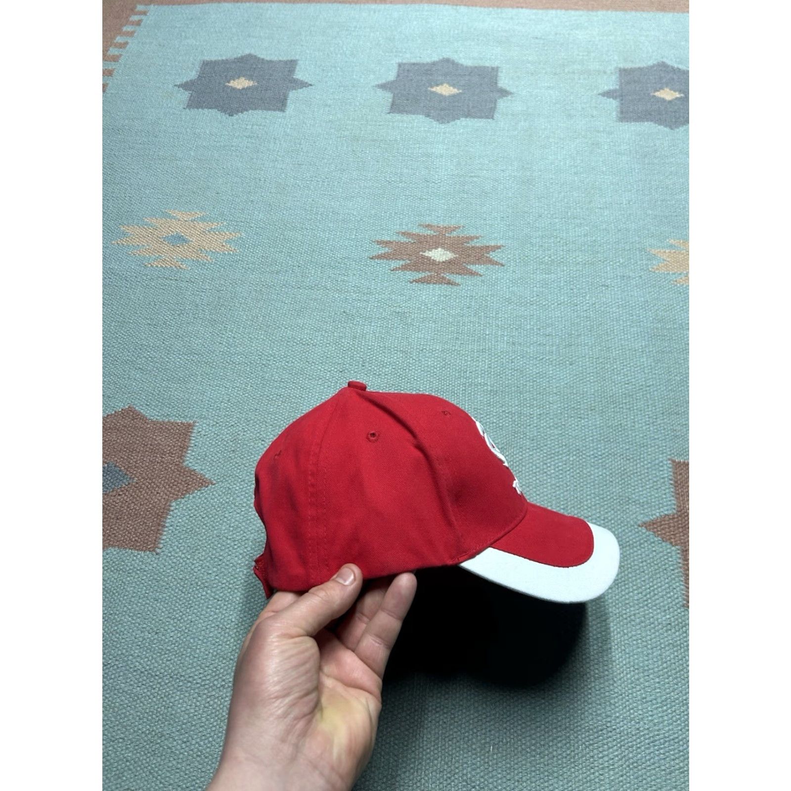 Vintage Vtg strapback hat baseball cap Total Lubricants racing adjustable NOS Men Red Size ONE SIZE - 8 Thumbnail