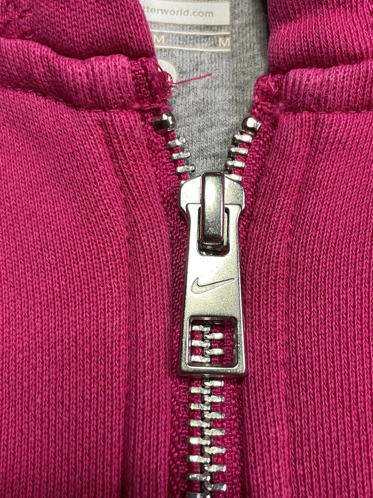 Nike Nike 00’s Vintage Zip Hoodie Y2K Pink Big Logo RARE Size M / US 6-8 / IT 42-44 - 5 Thumbnail