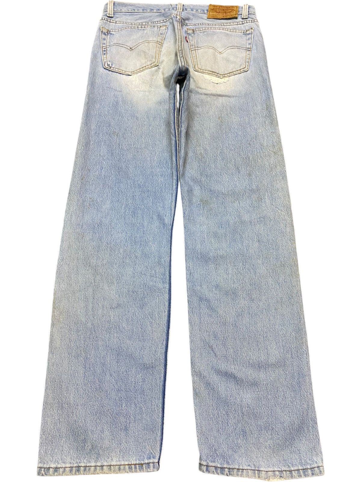 Levi's Vintage Levis 501xx 90’s Faded Wash Grunge Loose Jeans Size US 31 - 2 Thumbnail