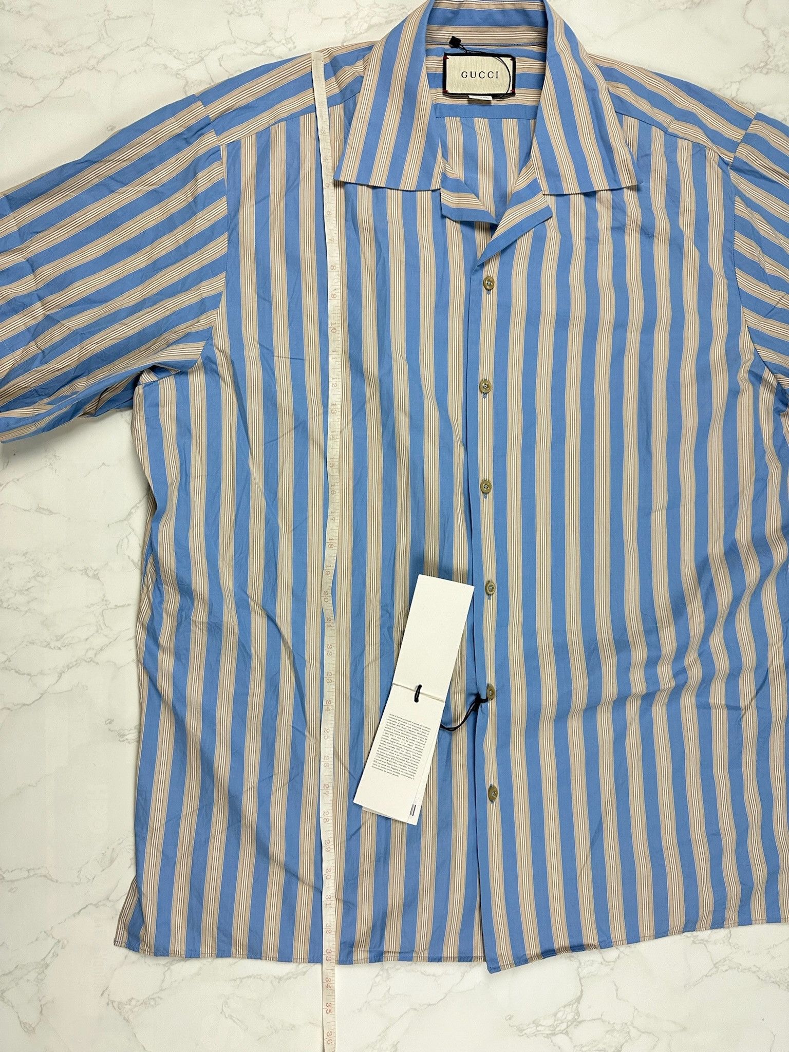 Gucci Gucci Big Bowling Striped Shirt Size US S / EU 44-46 / 1 - 3 Thumbnail