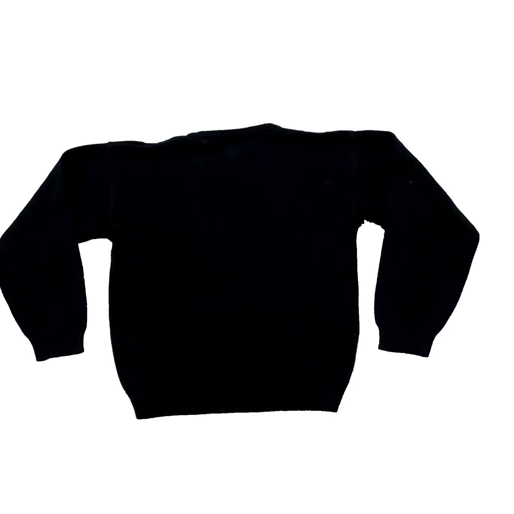 Vintage DIVERSITY Floral Vintage Sweater Women M Black Red Purple Knit Raglan M Size M / US 6-8 / IT 42-44 - 2 Thumbnail