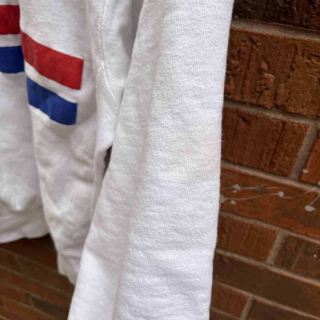 Vintage 1980s Champion Reverse Weave Puff Print Flocked in White, Men's — image 3 of 5