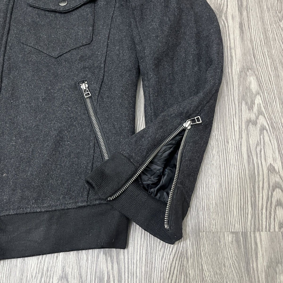 20471120 Semantic Design - 100% Wool Punk Jacket ifsix Lgb Size US L / EU 52-54 / 3 - 5 Thumbnail