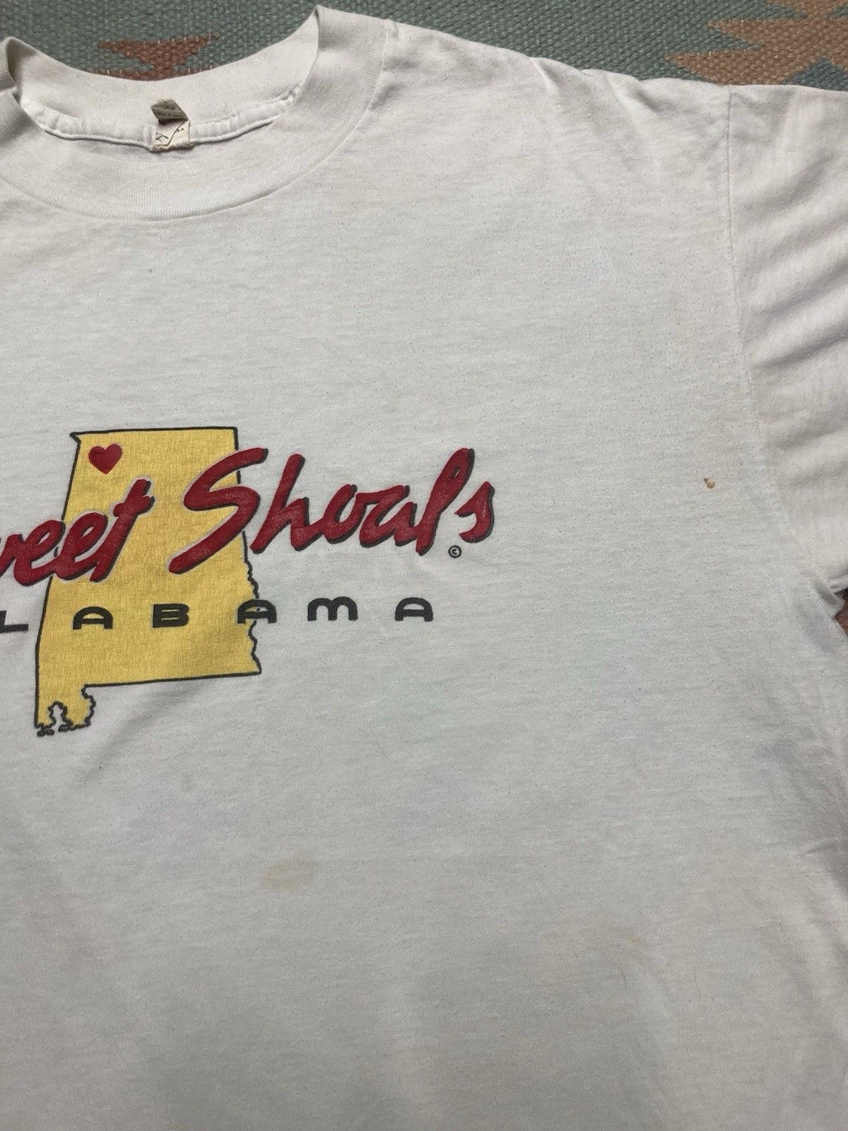Vintage 80s t shirt sweet shoals Alabama soft single stitch boxy XL Size US L / EU 52-54 / 3 - 3 Thumbnail
