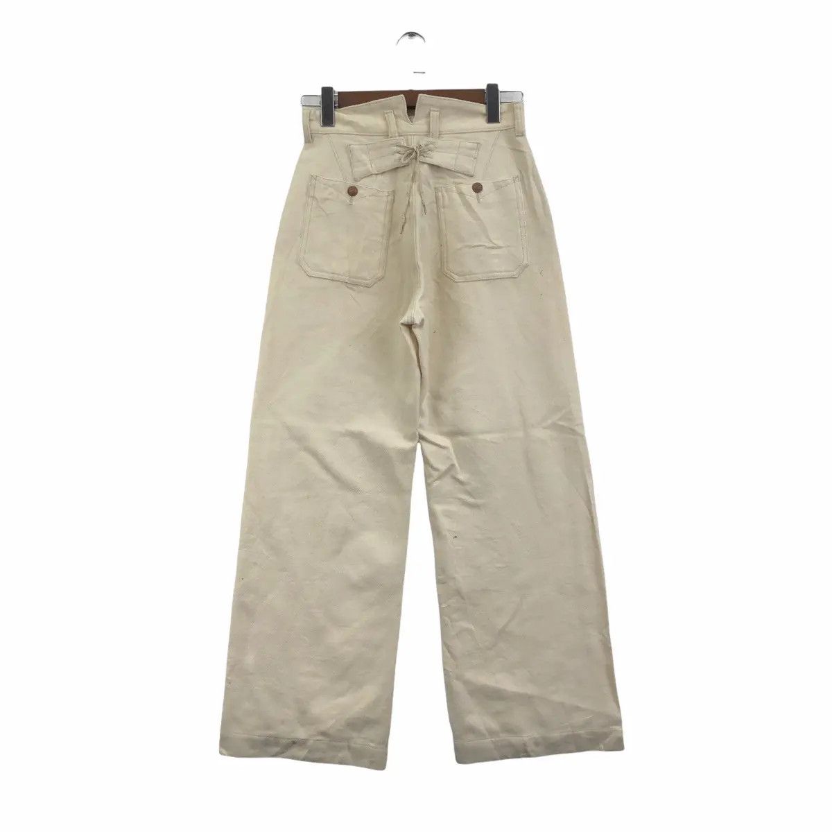 Japanese Brand Vtg HERMAPHRODITE JAPAN DESIGNER Technical Pant Denim Jeans Size 28" / US 6 / IT 42 - 2 Thumbnail