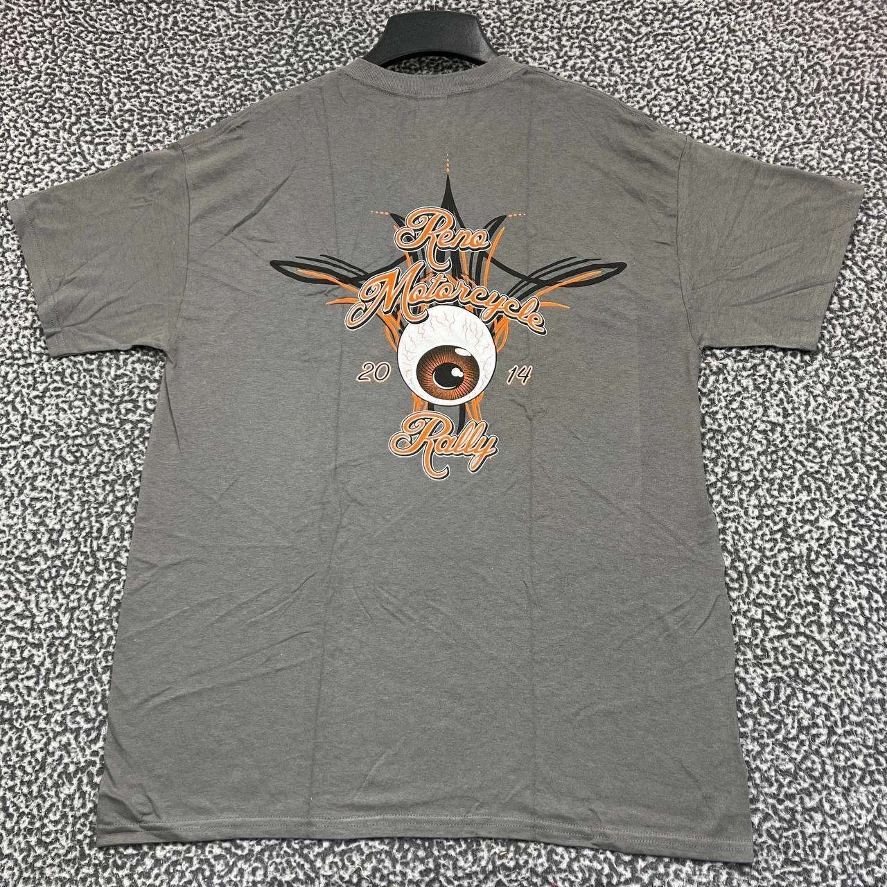 Gildan Vintage Reno Motorcycle Rally Shirt Men L Short Sleeve New Size US L / EU 52-54 / 3 - 1 Thumbnail
