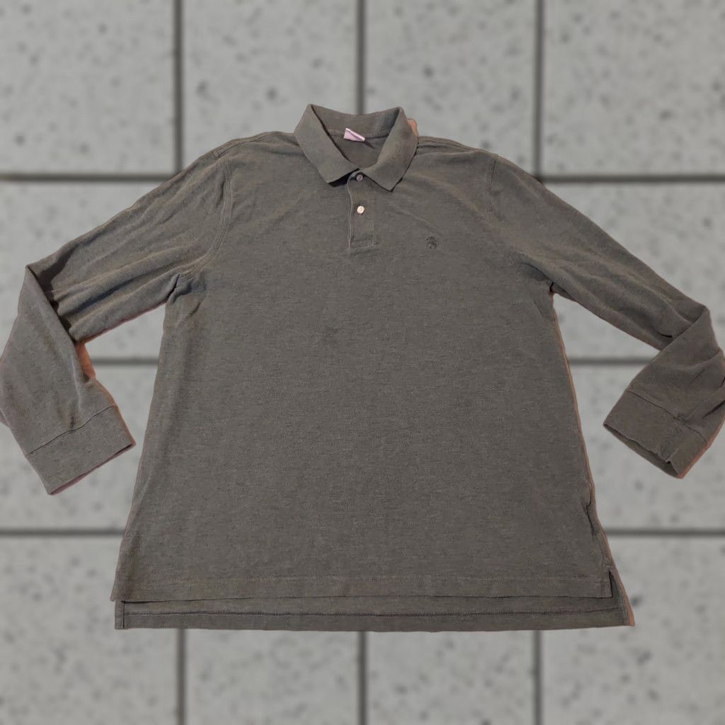 Brooks Brothers VINTAGE not applicable/ignore - Brooks Brothers Polo Shirt XL Green Cotton Long Sleeve Mens Regular Size US XL / EU 56 / 4 - 1 Thumbnail