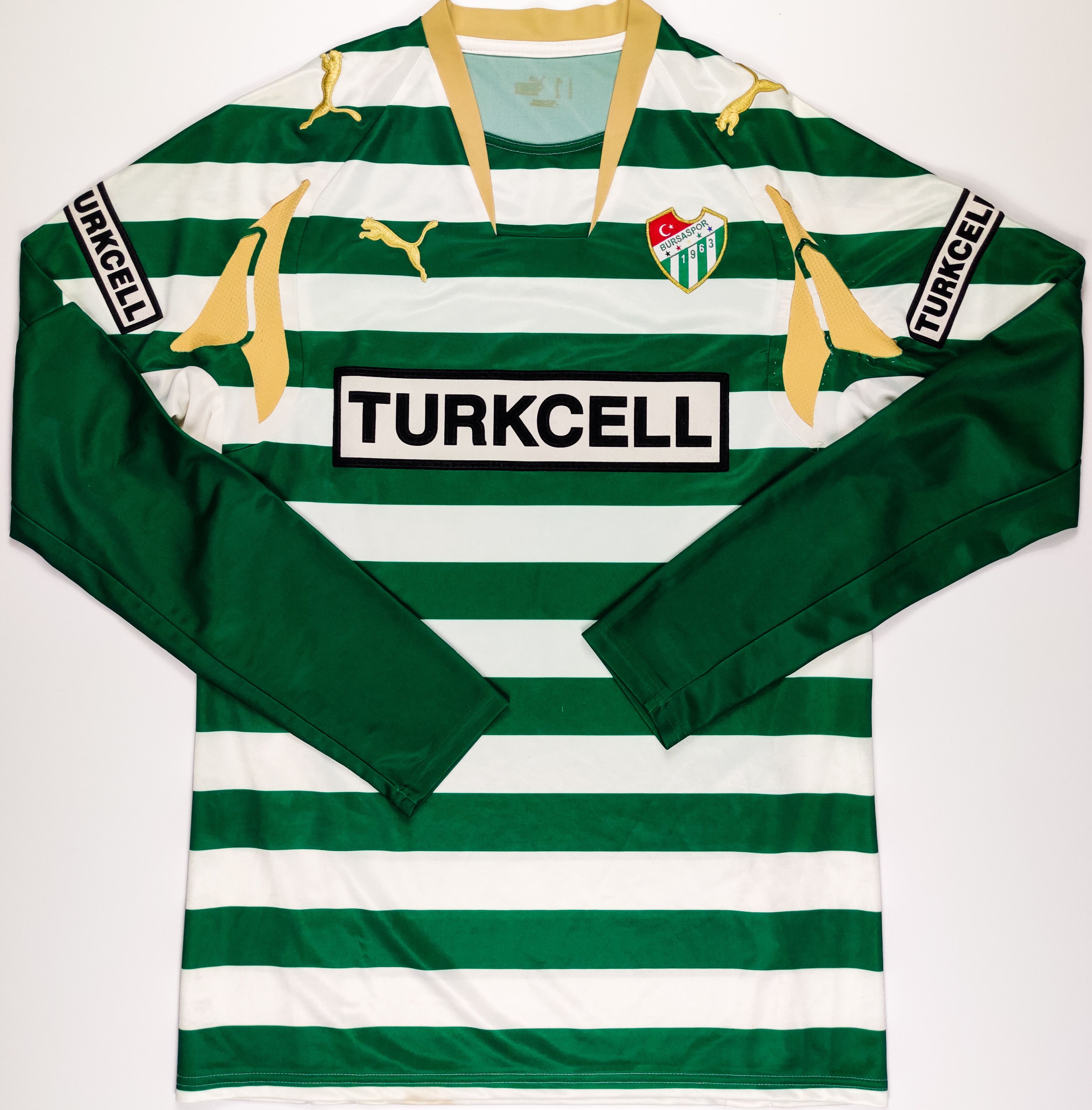 Puma Bursaspor 2007 2008 Puma Third Shirt Kit Turkiye Longsleeve Size US M / EU 48-50 / 2 - 1 Thumbnail
