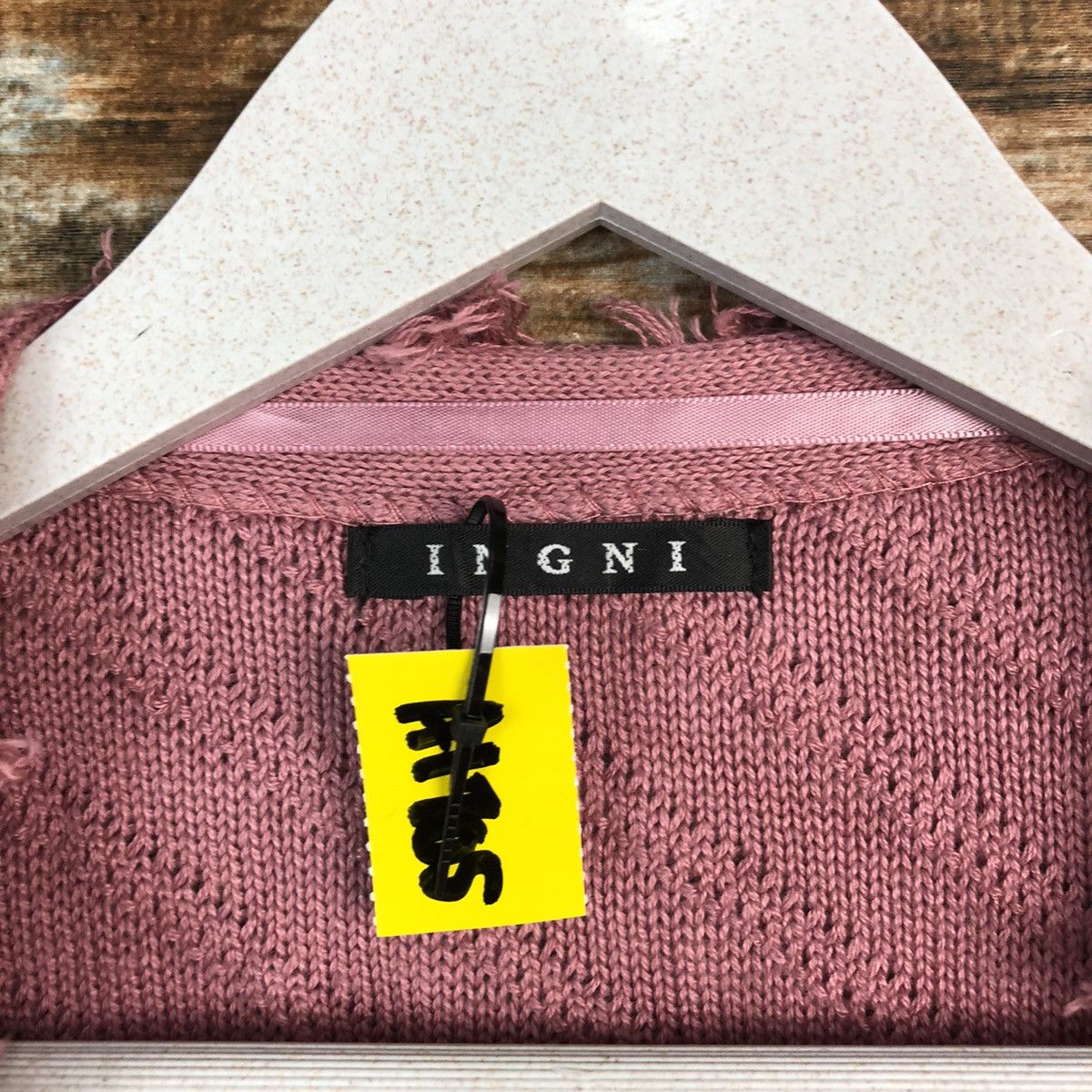 Japanese Brand DL Ingni Pink Cardigan Knitwear #A1705 Size M / US 6-8 / IT 42-44 - 9 Thumbnail