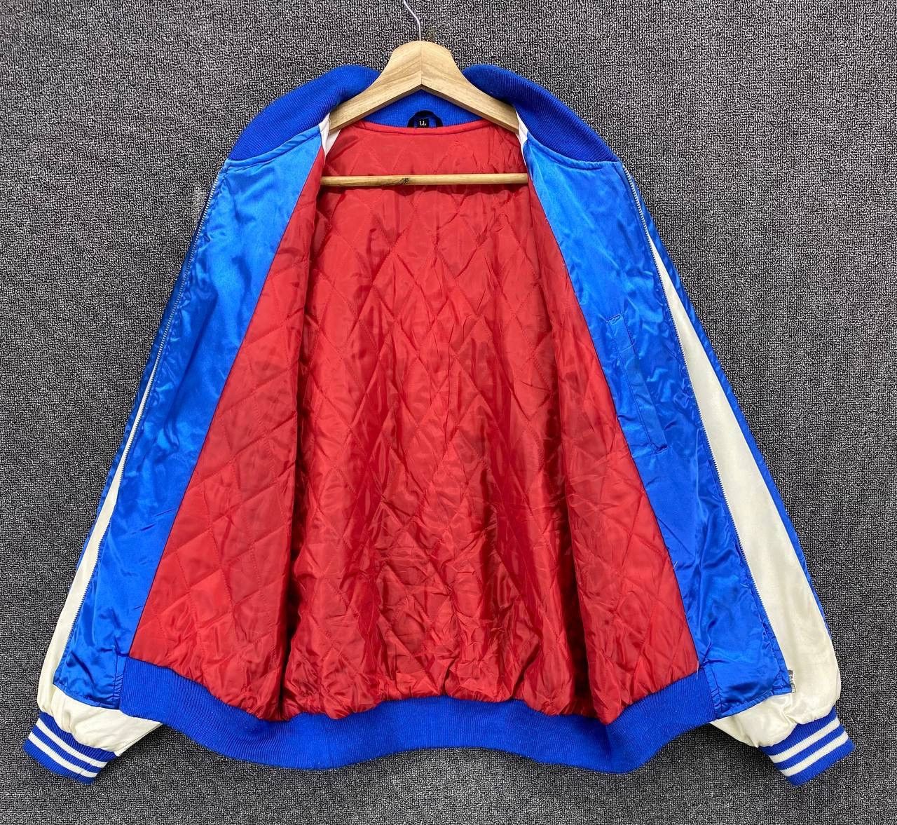 Japanese Brand Vintage 90s Sukajan Dragon Embroidery Varsity Jacket Size US L / EU 52-54 / 3 - 11 Thumbnail