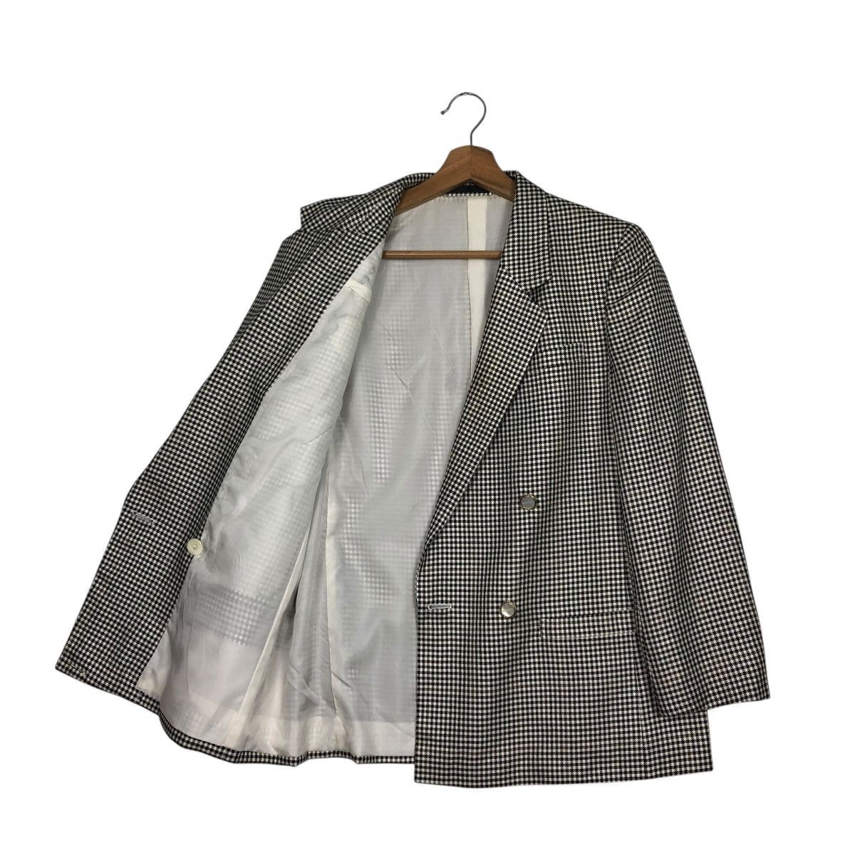Burberry 🔥VINTAGE COATS JACKET BURBERRYS TARTAN DESIGN DOUBLE BREAST Size US M / EU 48-50 / 2 - 13 Thumbnail