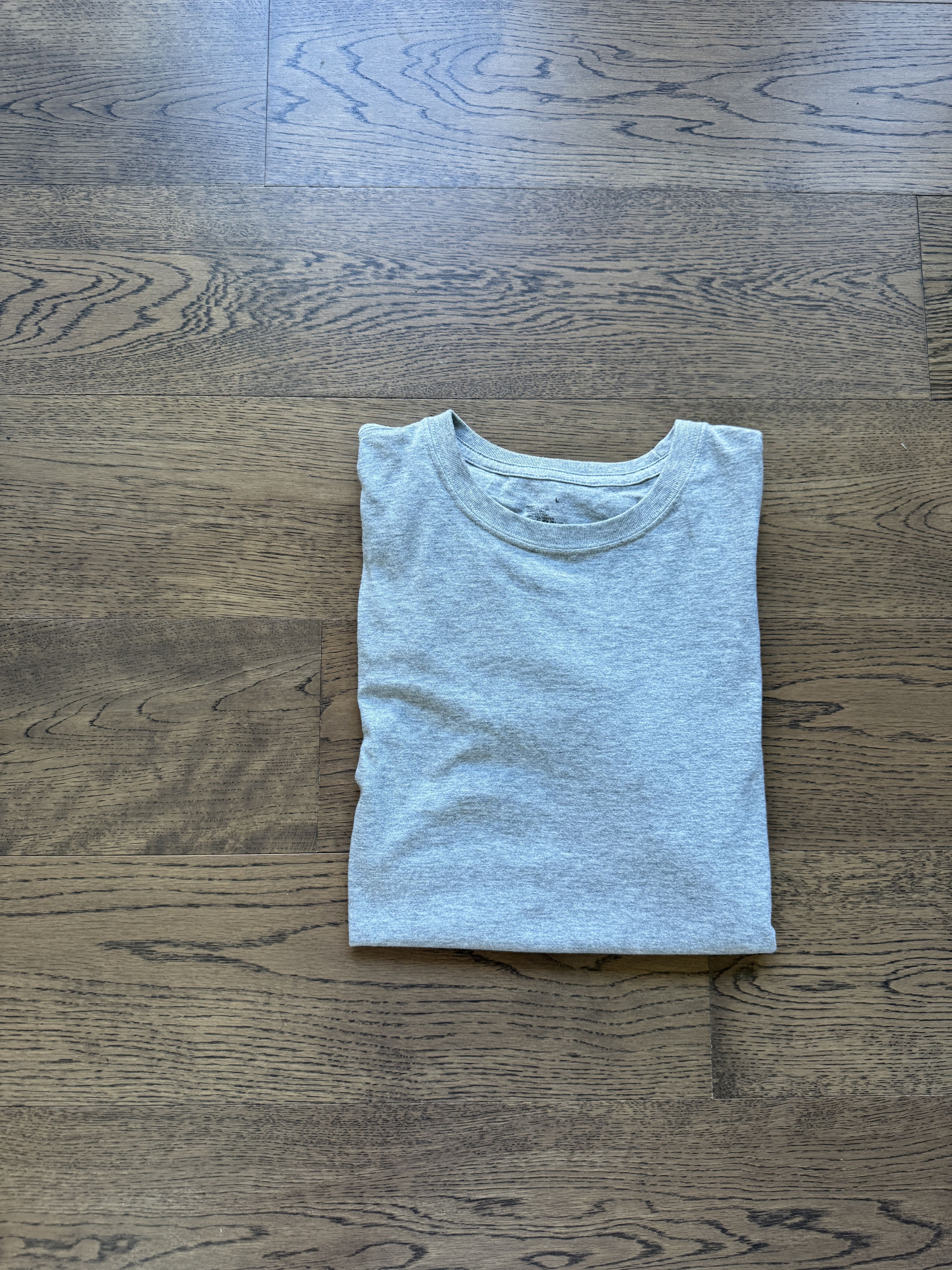 Muji MUJI Japan Mens Grey Cotton Minimal Basic T Shirt L Size US L / EU 52-54 / 3 - 2 Thumbnail