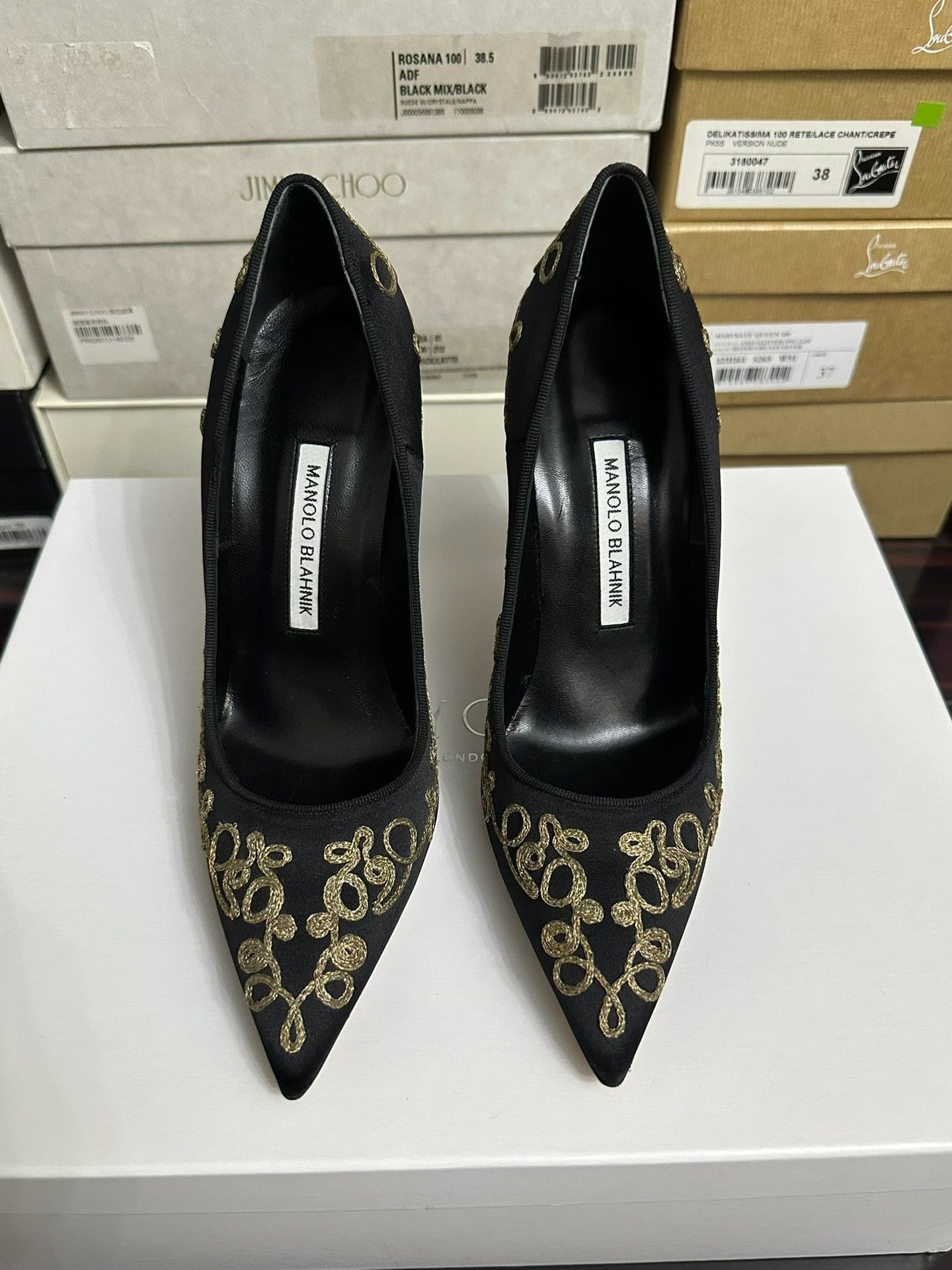 Manolo Blahnik Manolo Blahnik Pointed-Toe High Heels Size US 7 / IT 37 - 1 Thumbnail