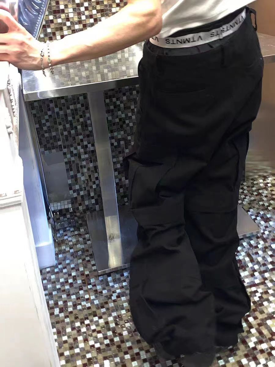 Japanese Brand × Vintage Black Casual Baggy Trousers Size US 30 / EU 46 - 2 Thumbnail