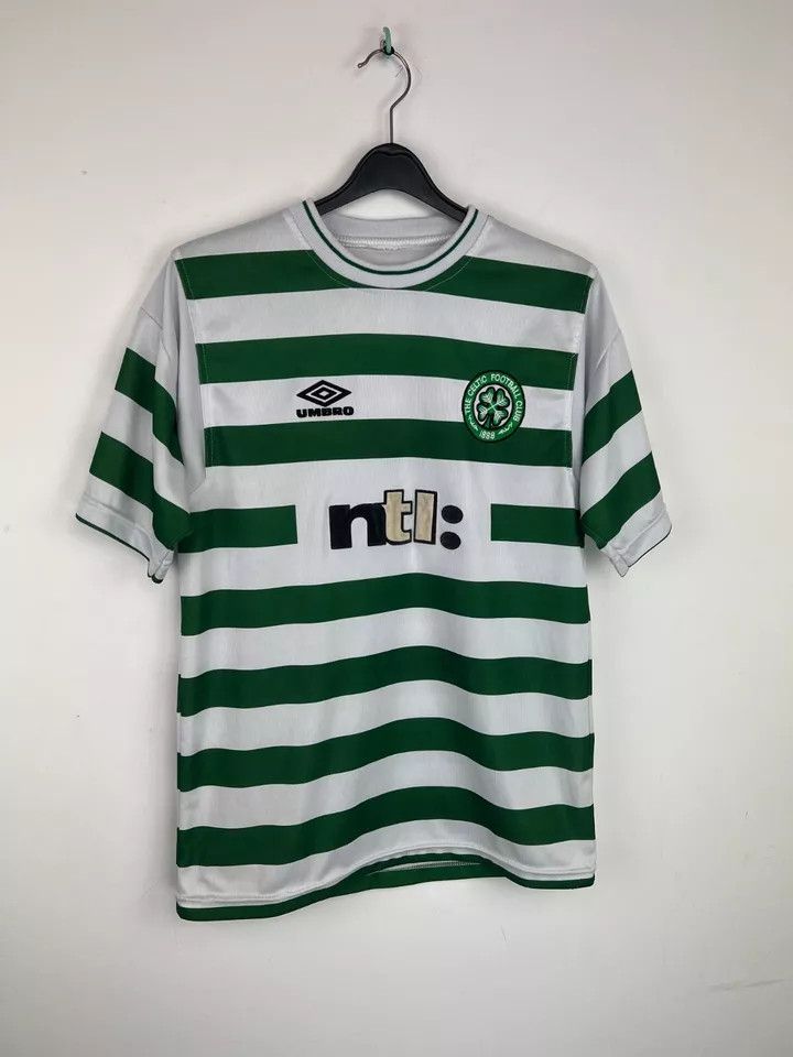 Umbro CELTIC 1999-2001 home FOOTBALL Kit SHIRT SOCCER JERSEY Size US S / EU 44-46 / 1 - 15 Thumbnail