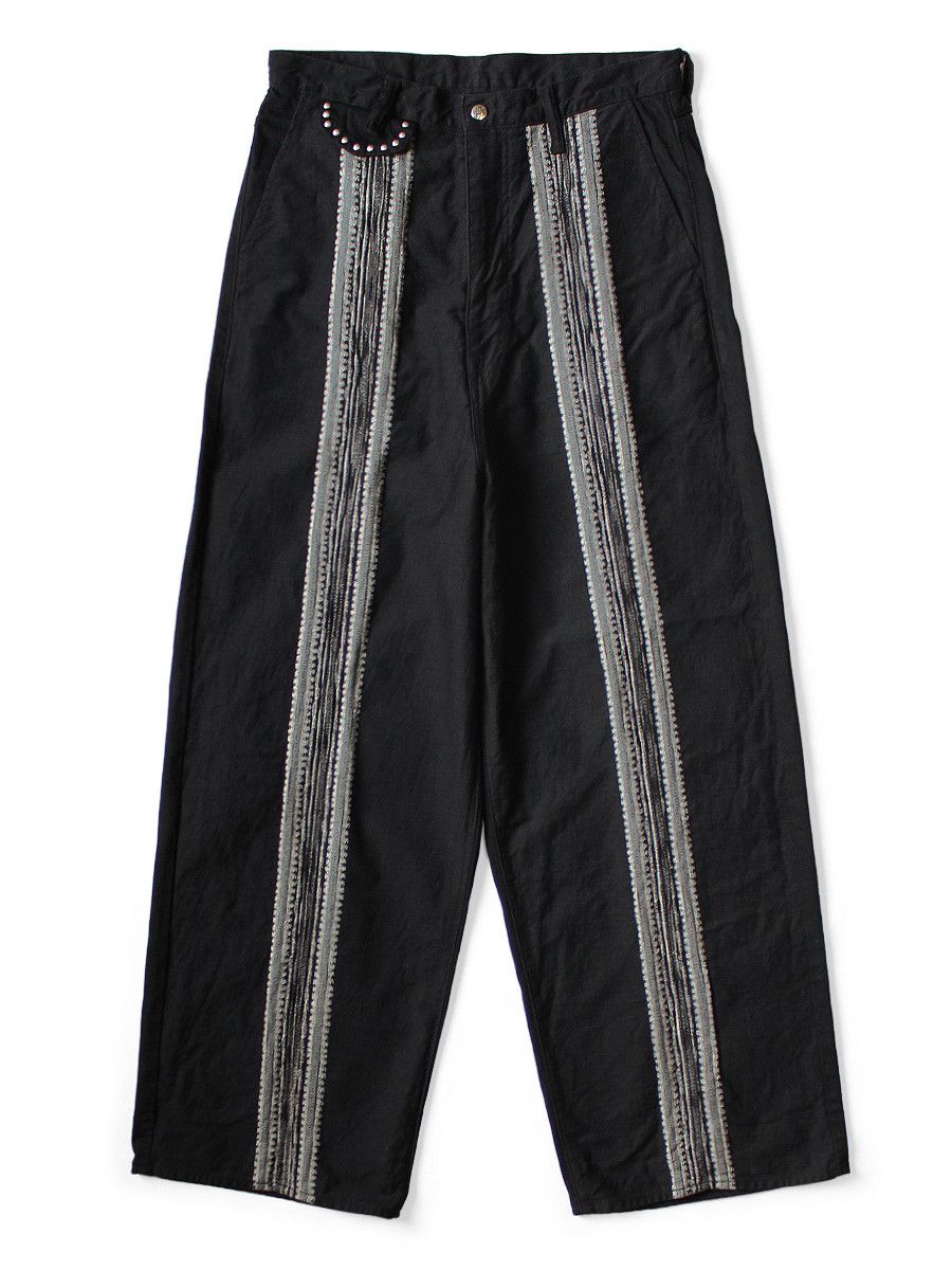 Kapital Kapital 12oz Yagasuri Jacquard Denim Port Baggy Pants Size US 34 / EU 50 - 5 Thumbnail