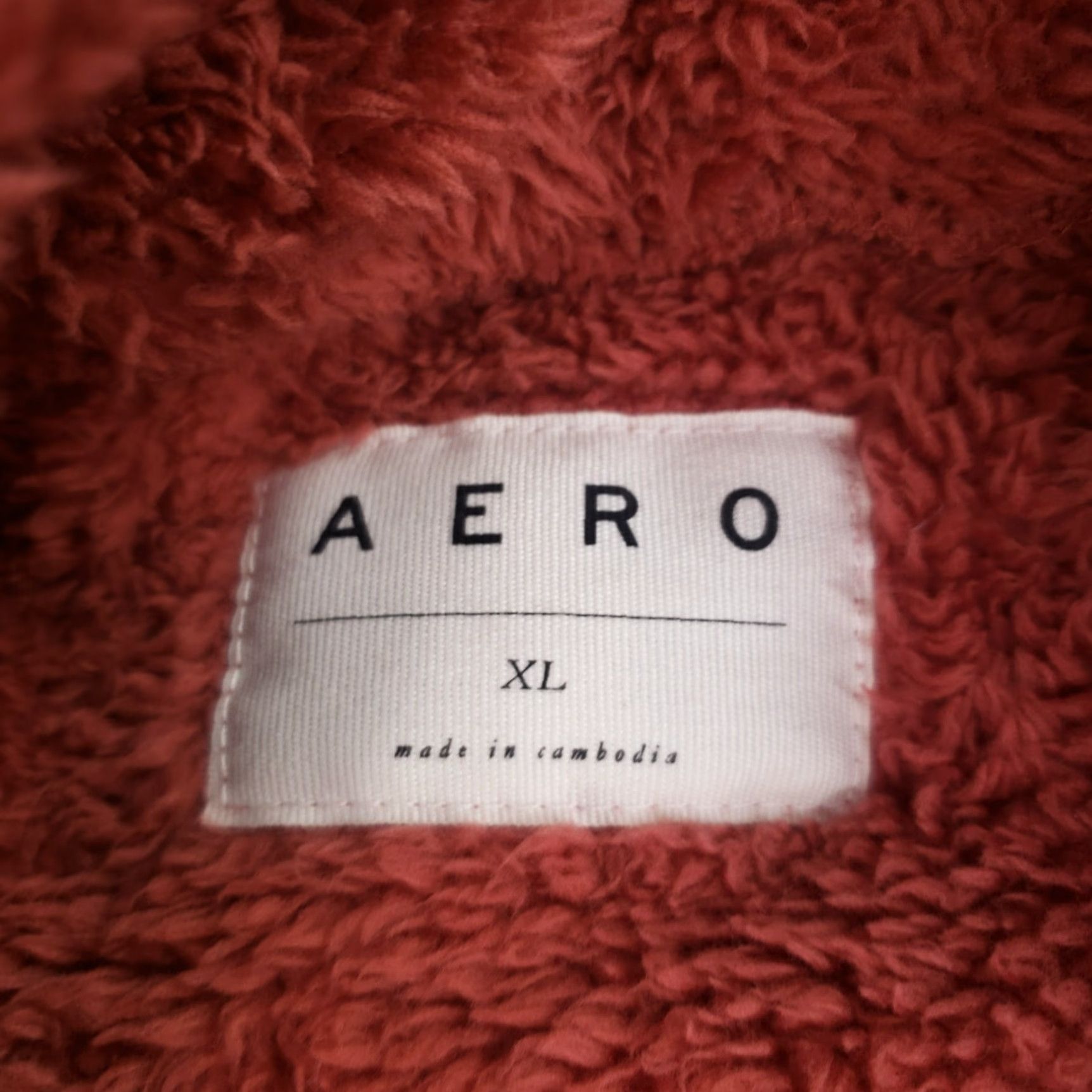 Vintage Aero Fleece 1/4 Zip Pullover Womens XL Long Sleeve Burnt Orange Sweater Size XL / US 12-14 / IT 48-50 - 5 Thumbnail