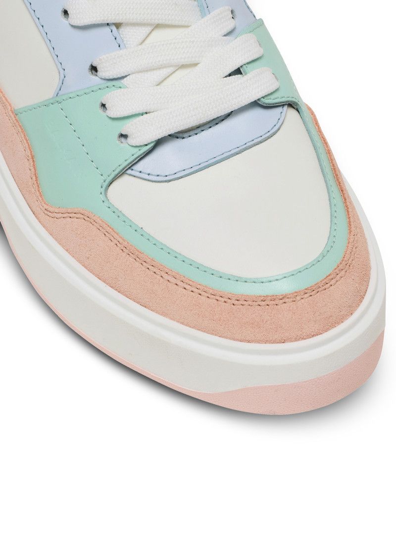 Balmain o1s1wg111225 B-Court Panelled Sneakers in Multicolor Size US 8 / IT 38 - 6 Thumbnail