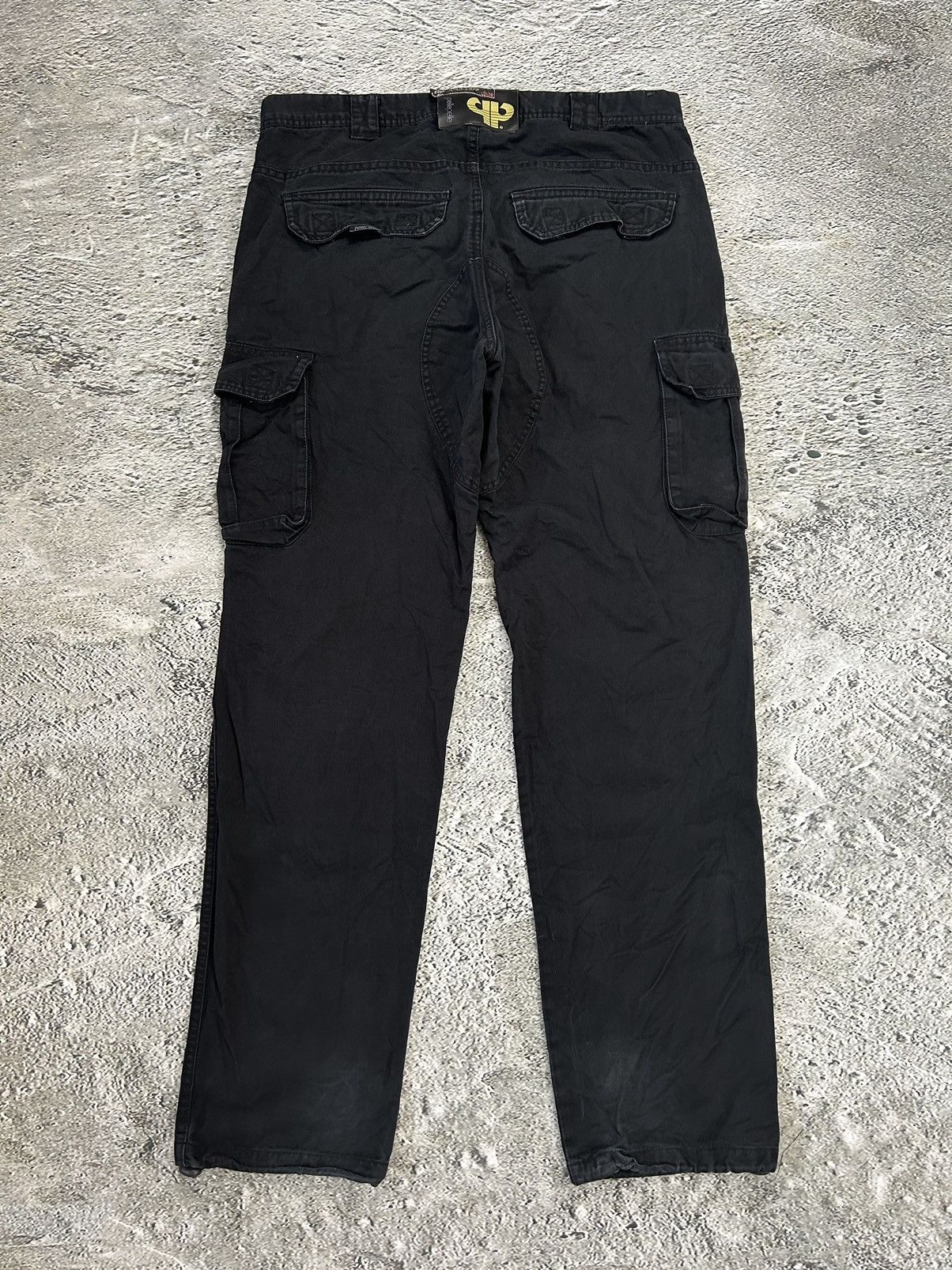 Pelle Pelle Pelle Pelle vintage black cargo pants small logo Y2K Size US 34 / EU 50 - 7 Thumbnail
