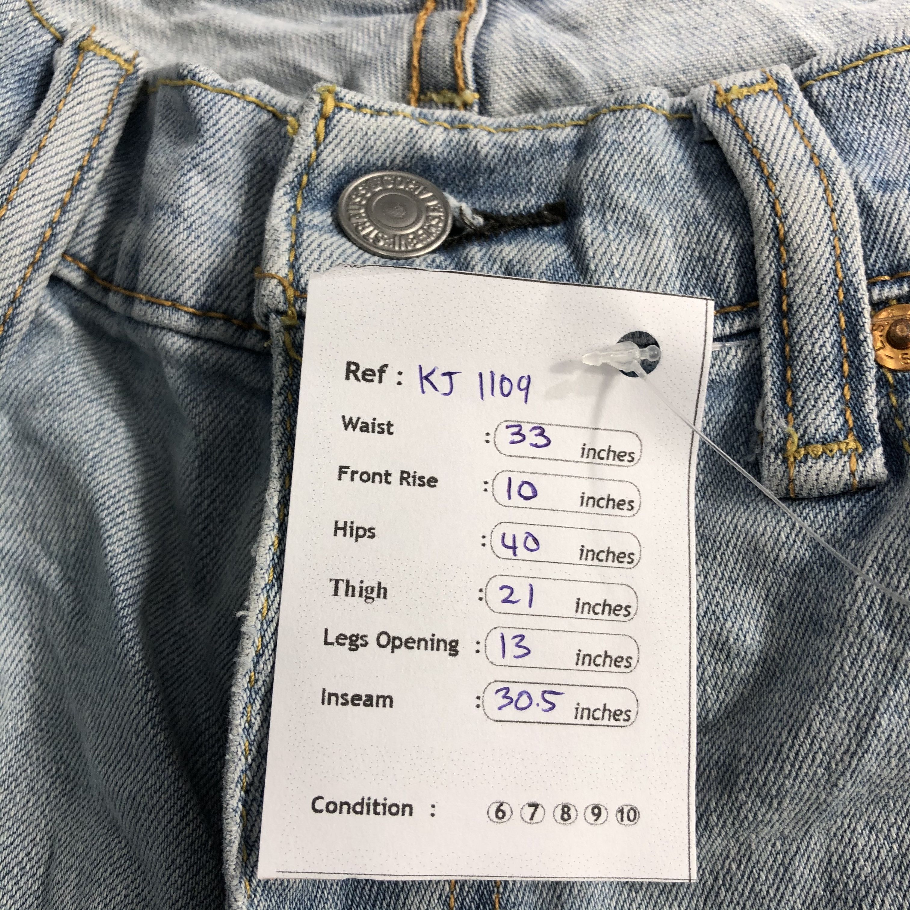 Levi's Levis 511 Jeans Medium Wash Denim KJ1109 Size US 32 / EU 48 - 14 Thumbnail