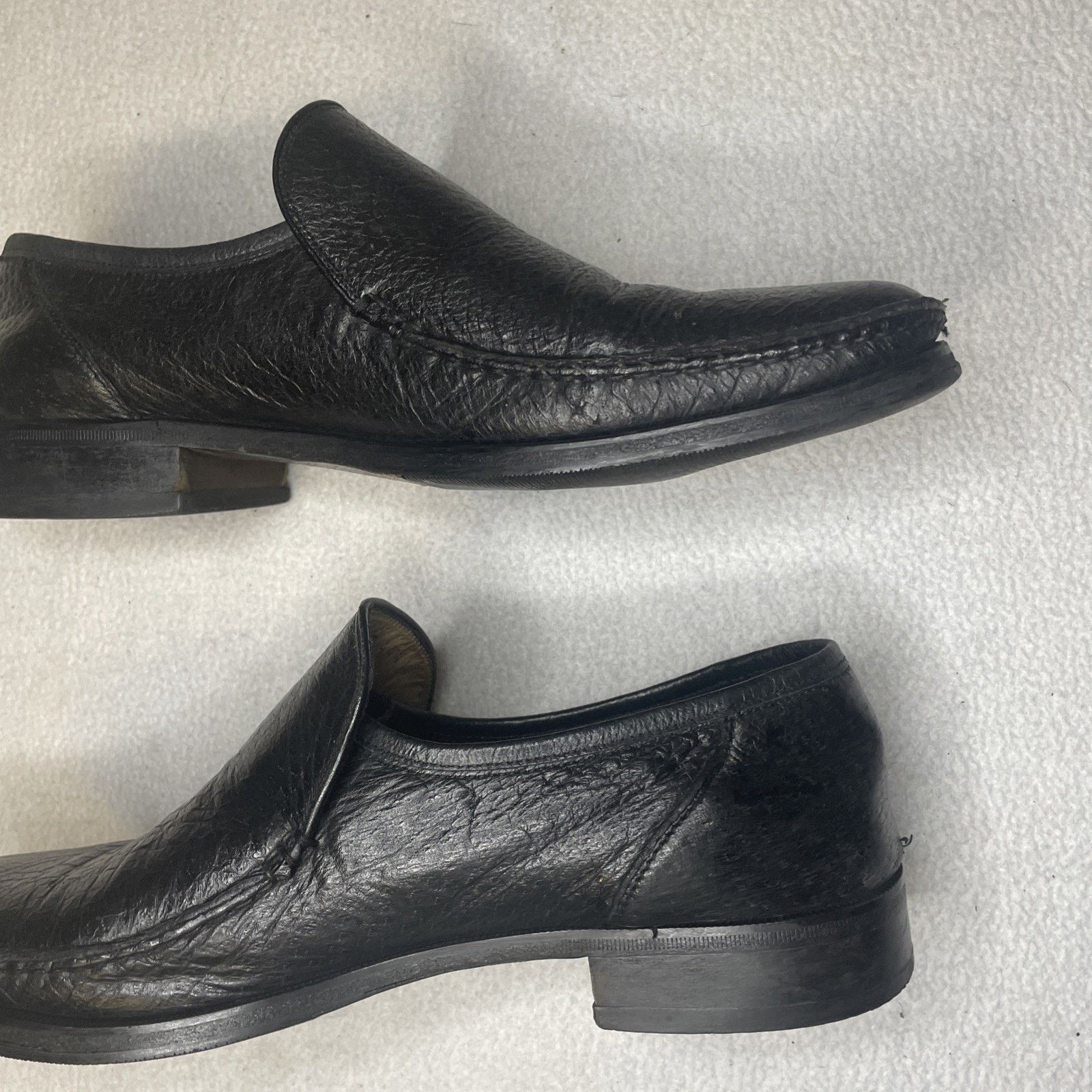 Zilli Authentic ZILLI Handmade Italian Black Leather Loafers Size US 11 / EU 44 - 10 Thumbnail