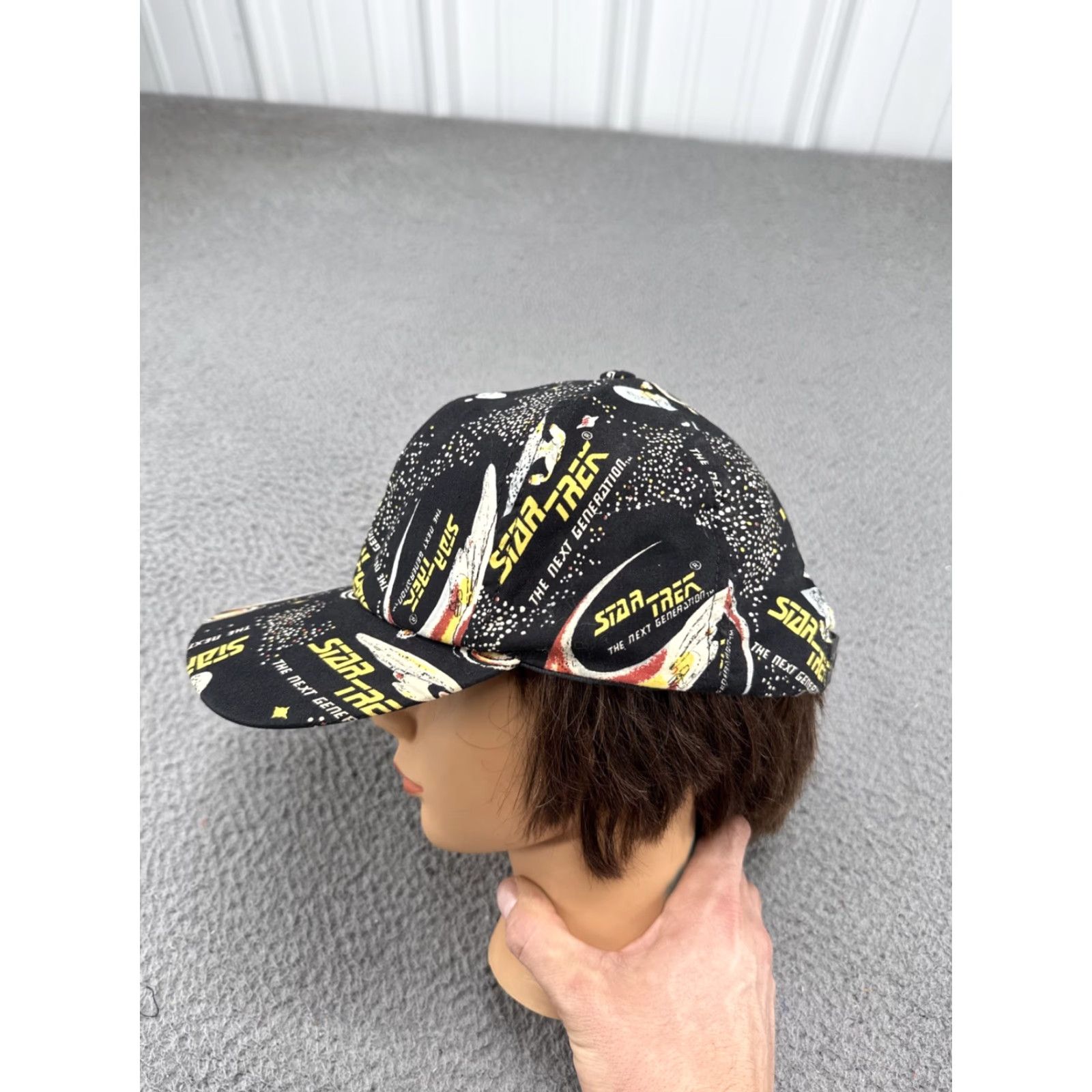 Vintage VINTAGE Star Trek AOP Hat Cap Marlin Tease USA Black Snapback One Size Unisex Adults Cotton Adjustable Men Women Size ONE SIZE - 2 Thumbnail