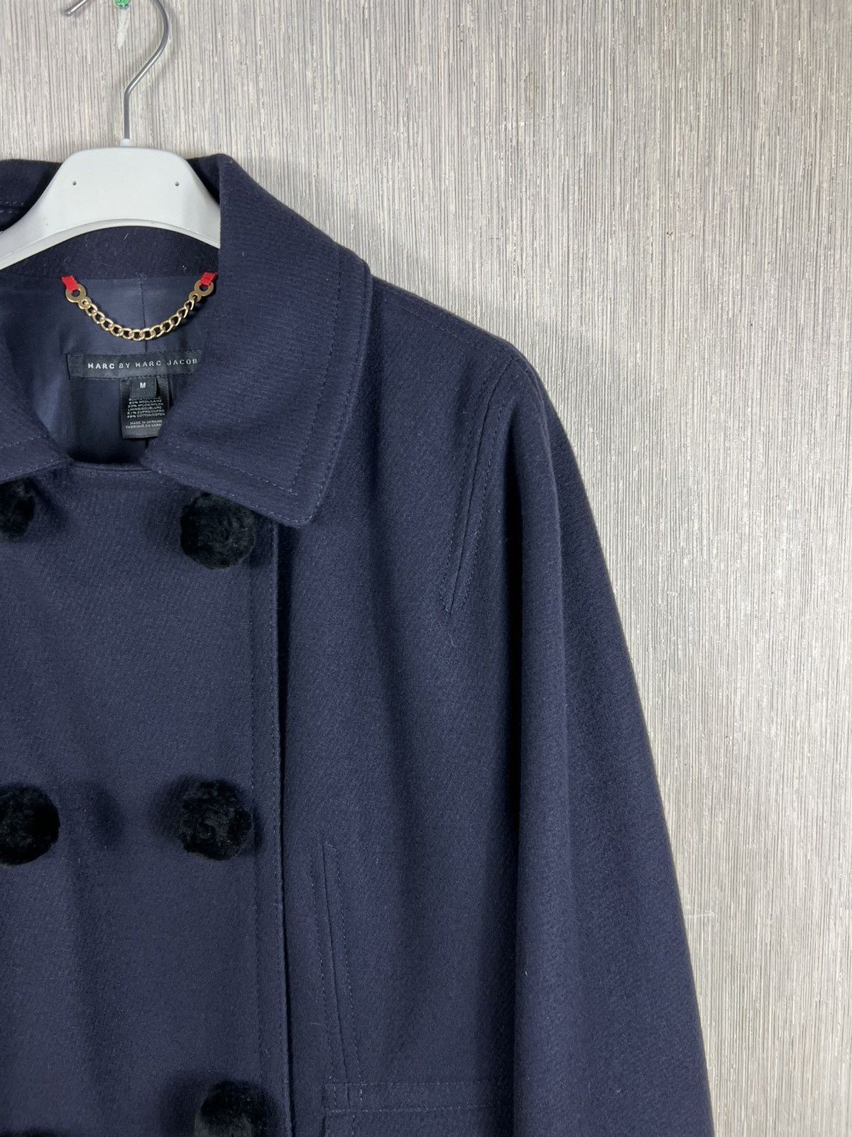 Marc by Marc Jacobs Marc by Marc Jacobs wool double-breasted jacket short coat Size M / US 6-8 / IT 42-44 - 4 Thumbnail