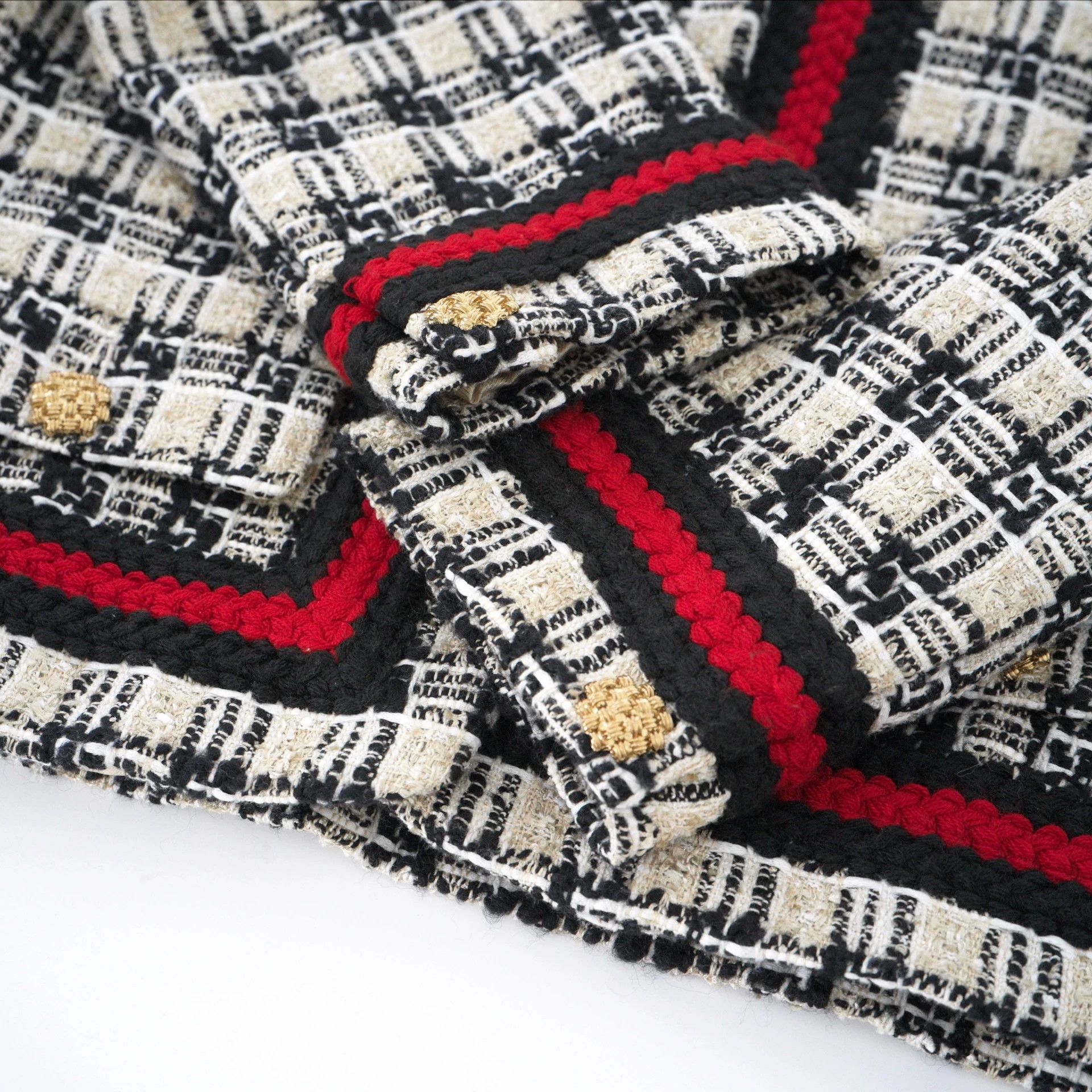 Gucci GUCCI Multicolor Tweed Wool Jacket 42 IT Size M / US 6-8 / IT 42-44 - 6 Thumbnail