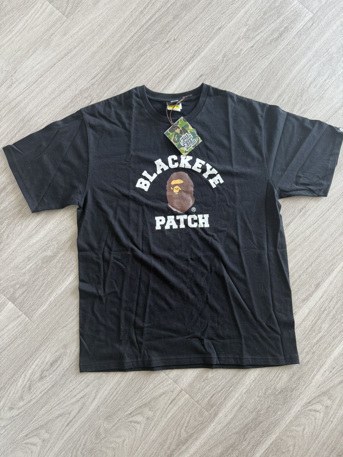 Bape Bape black eye patch college tee Size US XXL / EU 58 / 5 - 1 Thumbnail